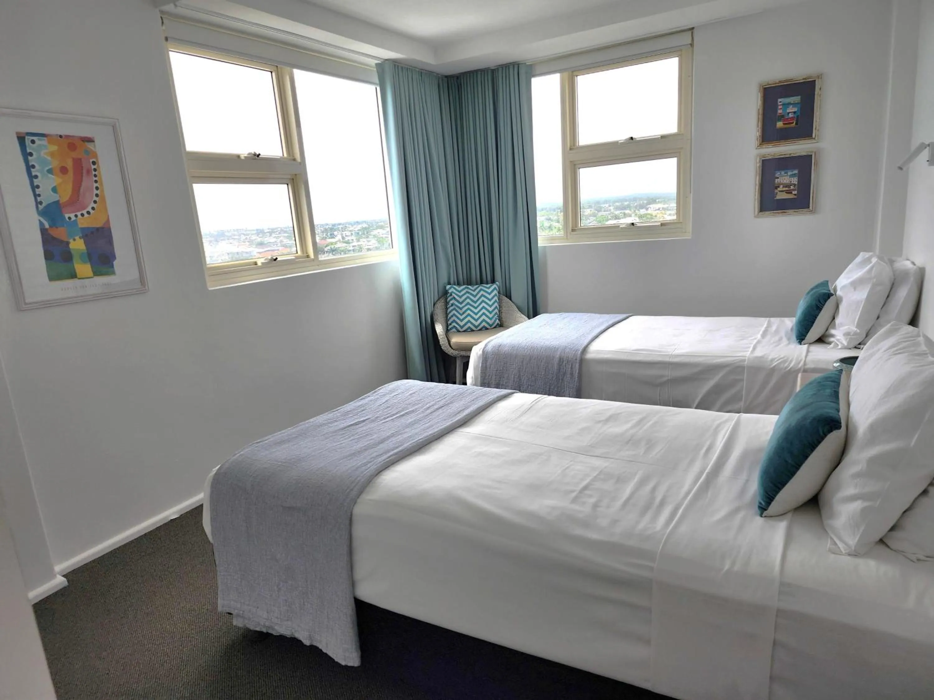 Bedroom, Bed in 84 The Spit Holiday Apartments