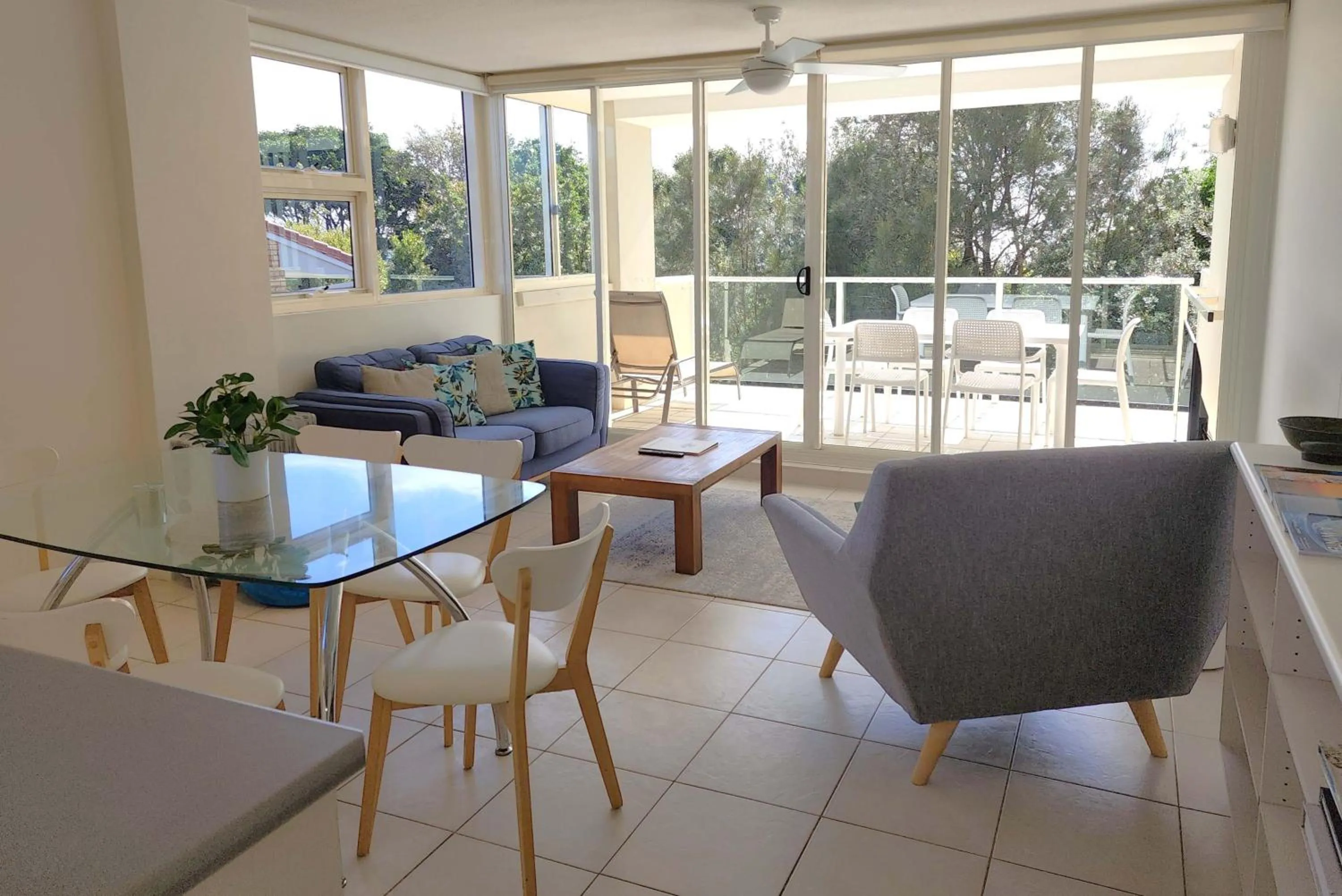 Living room in 84 The Spit Holiday Apartments