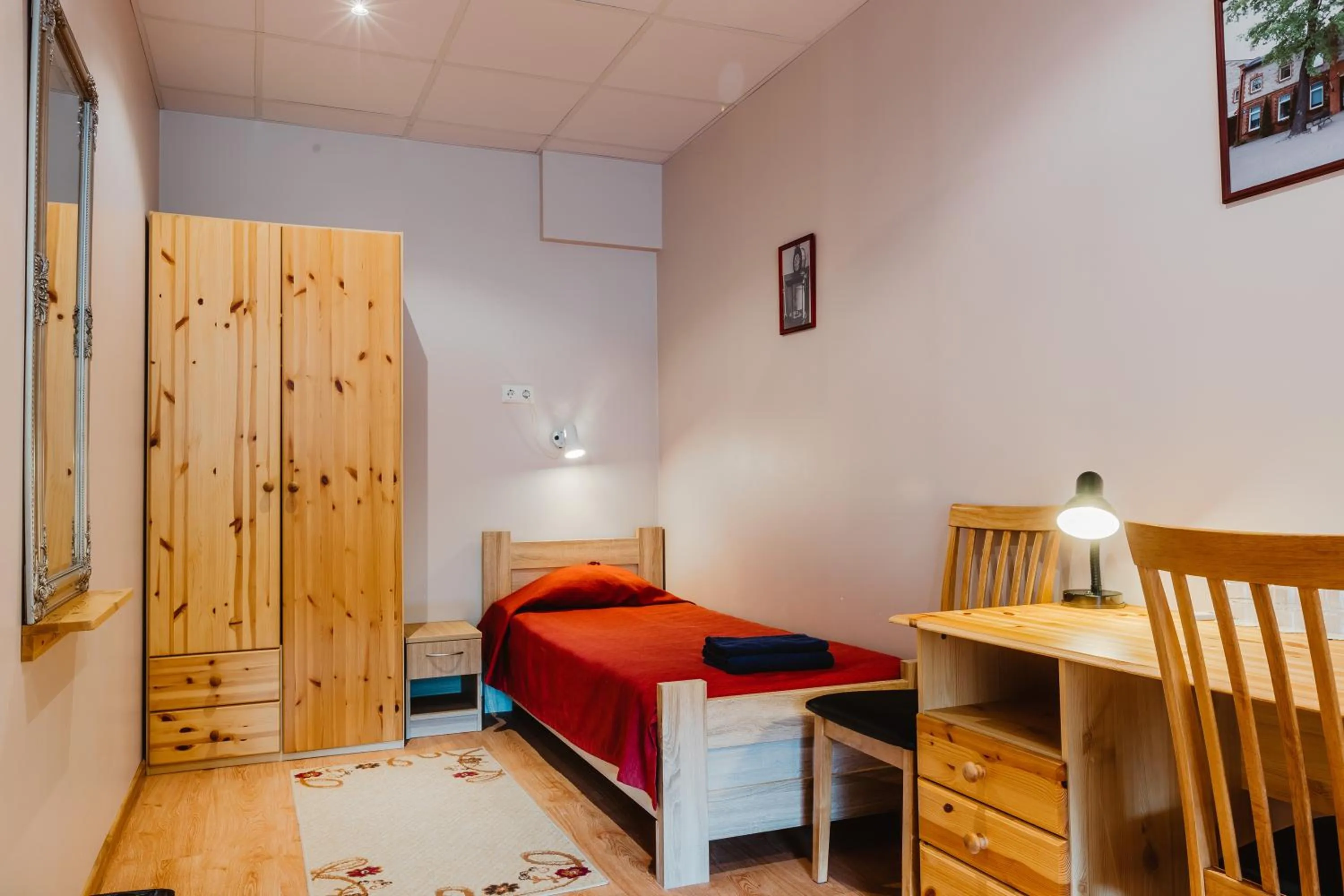 Bed in Aleksandri Hotel