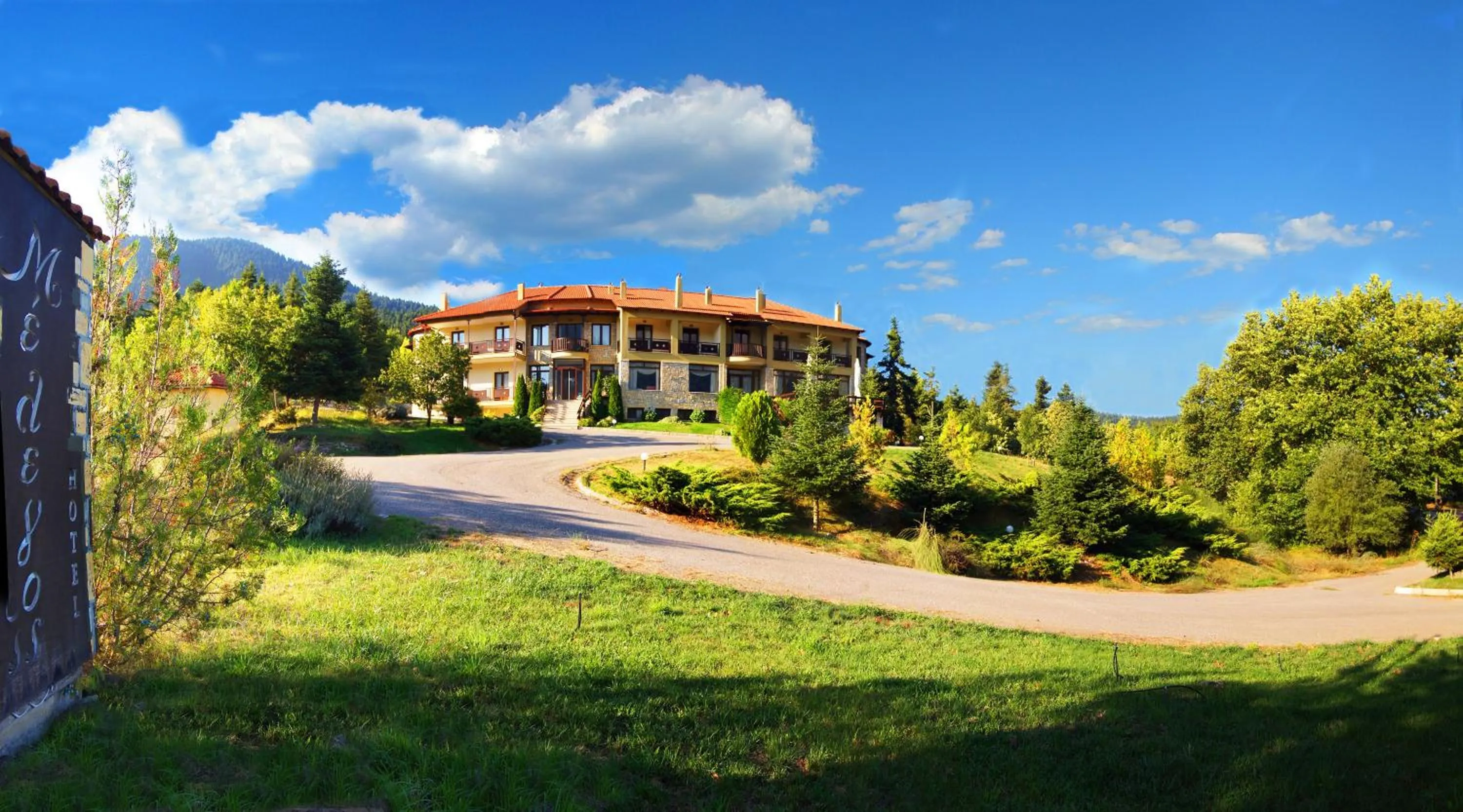 Property building in Melegos Inn Hotel