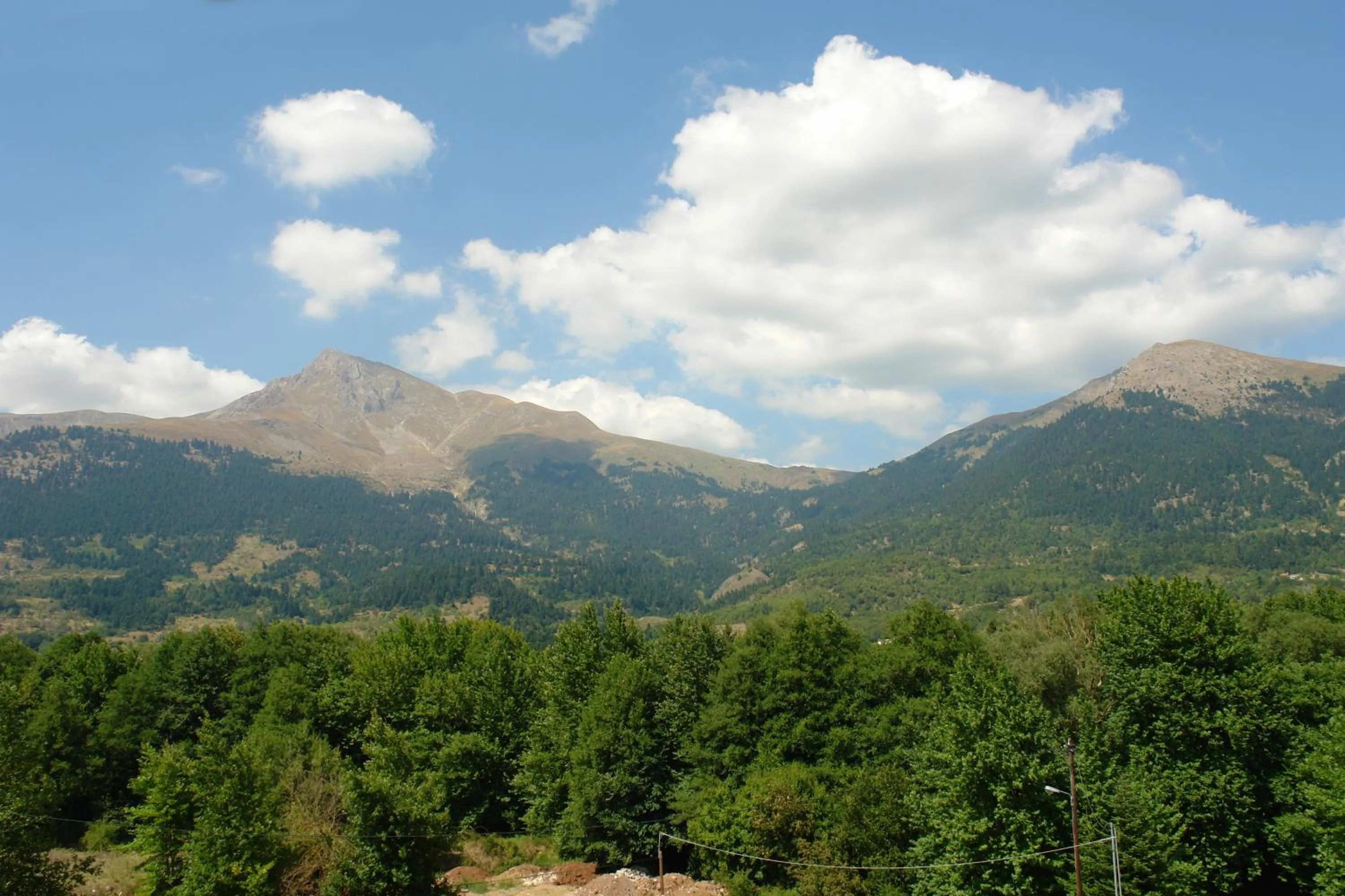 Mountain view in Melegos Inn Hotel