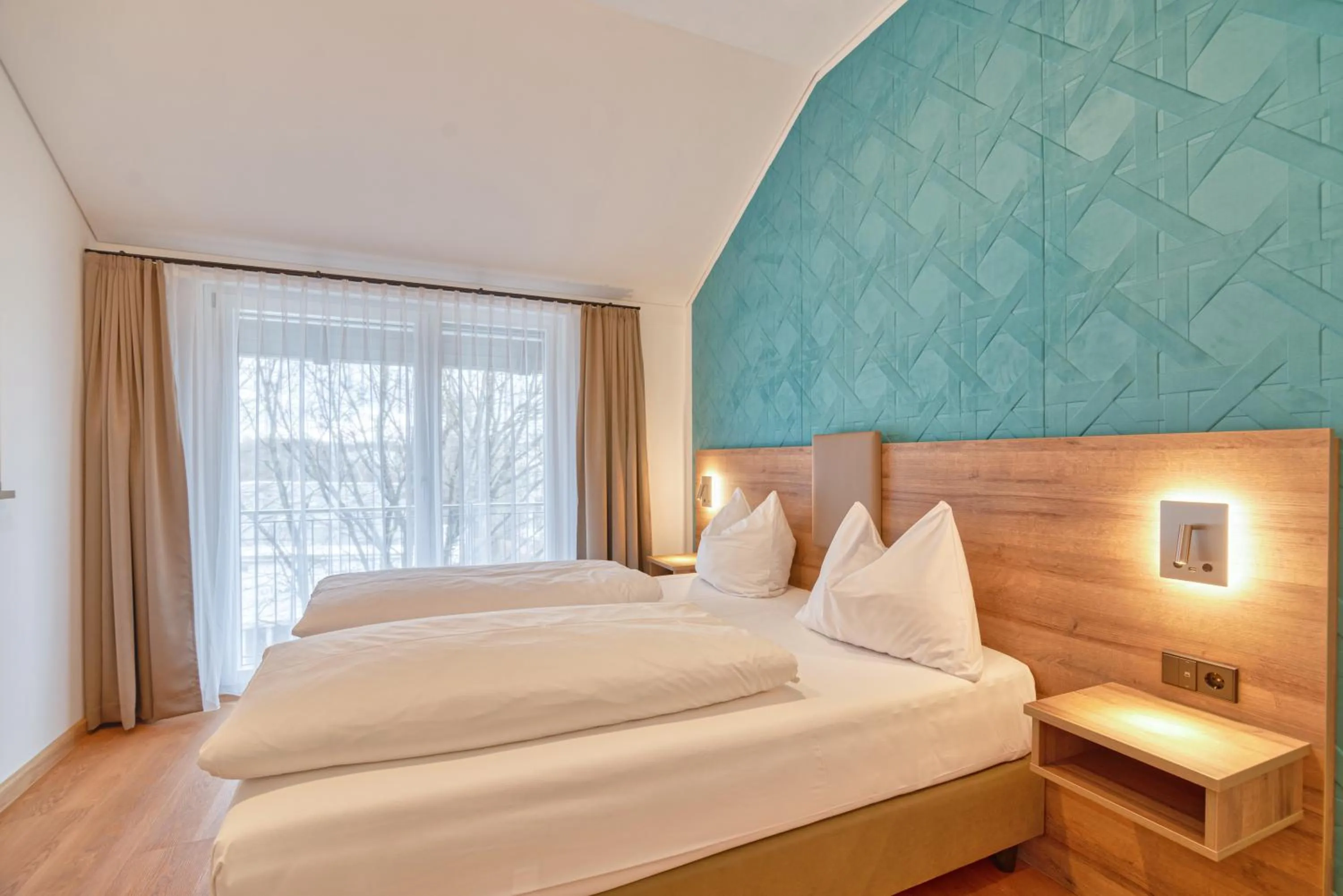 Bed in WESTSIDE Hotel