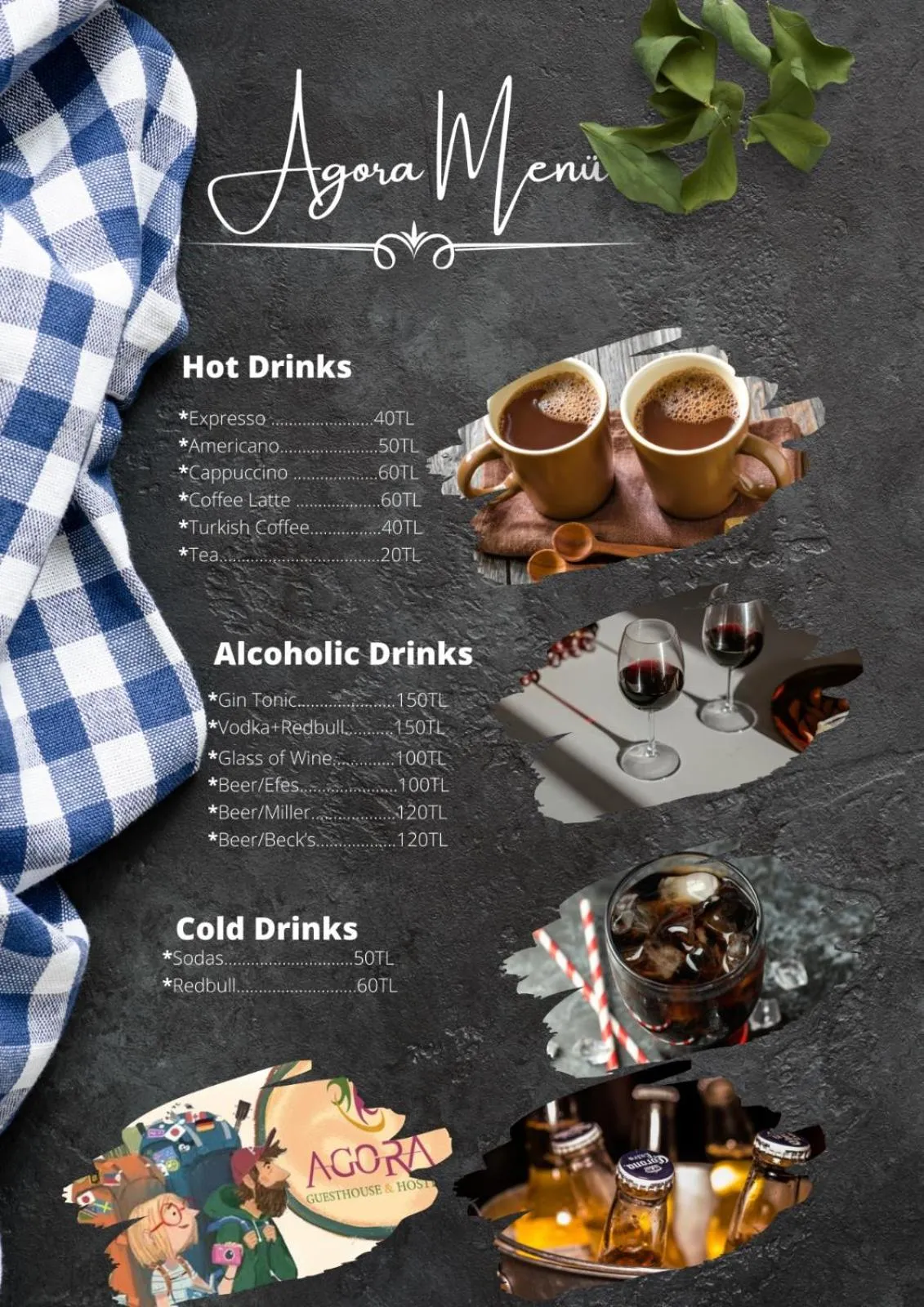 Restaurant/places to eat in Agora Guesthouse