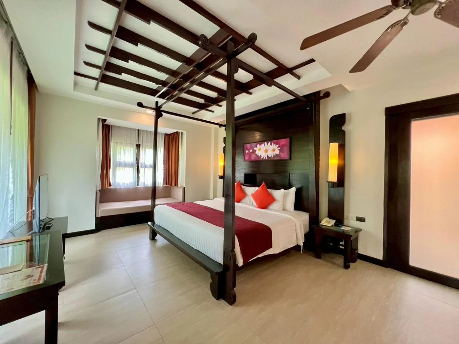 Bed in Aonang Phu Pi Maan Resort & Spa