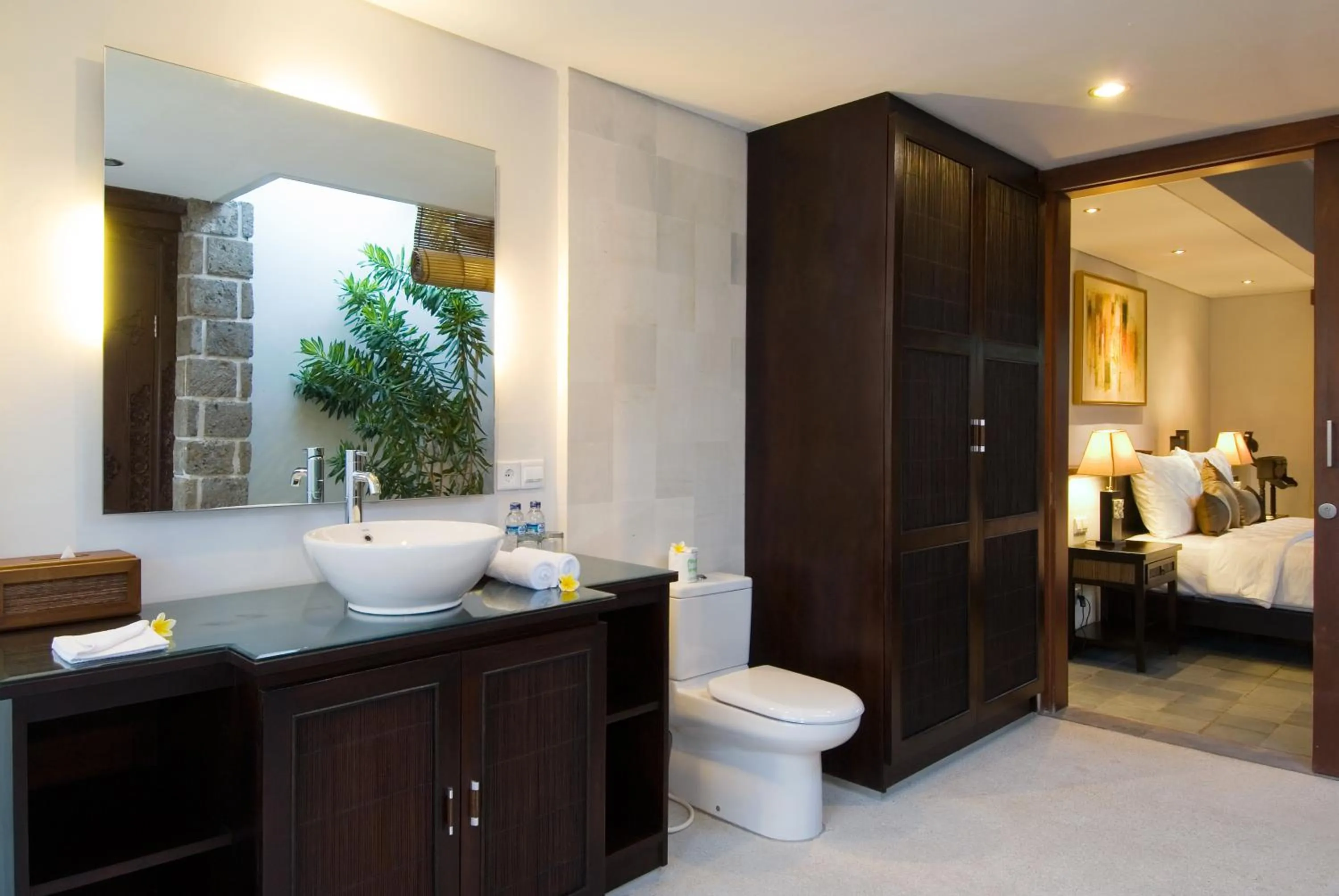 Bed in Bumi Linggah Villas Bali