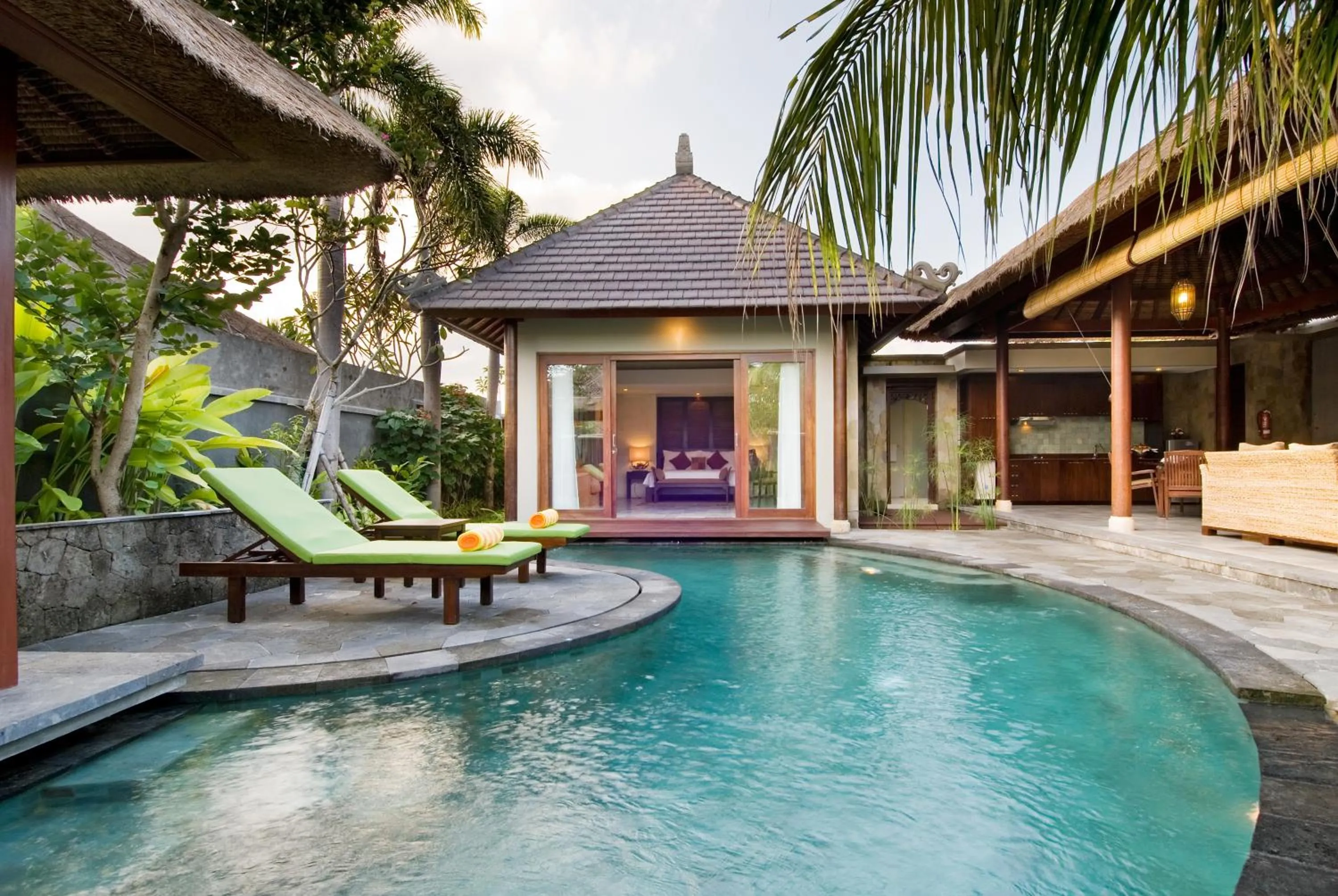 Pool view in Bumi Linggah Villas Bali