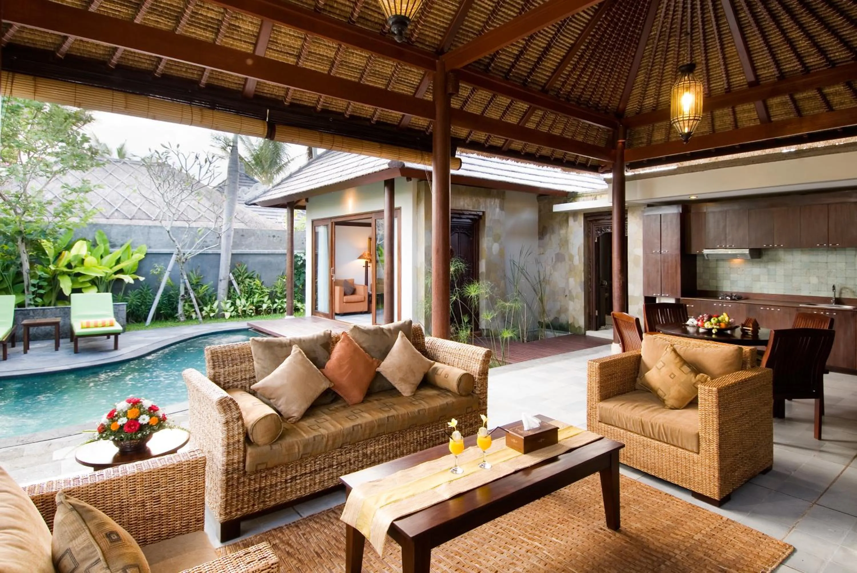 Living room in Bumi Linggah Villas Bali