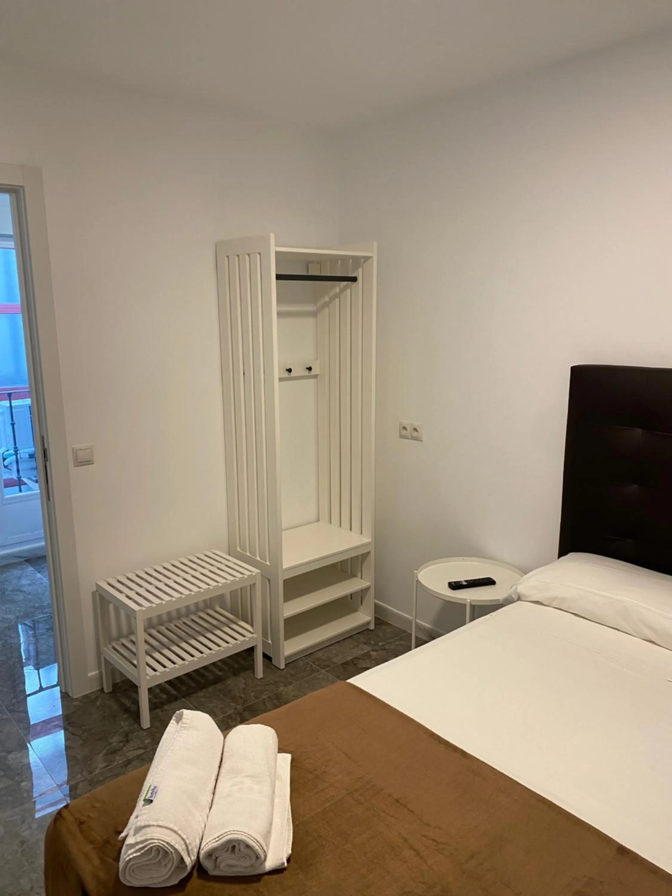 Bed in Hostal Alaska