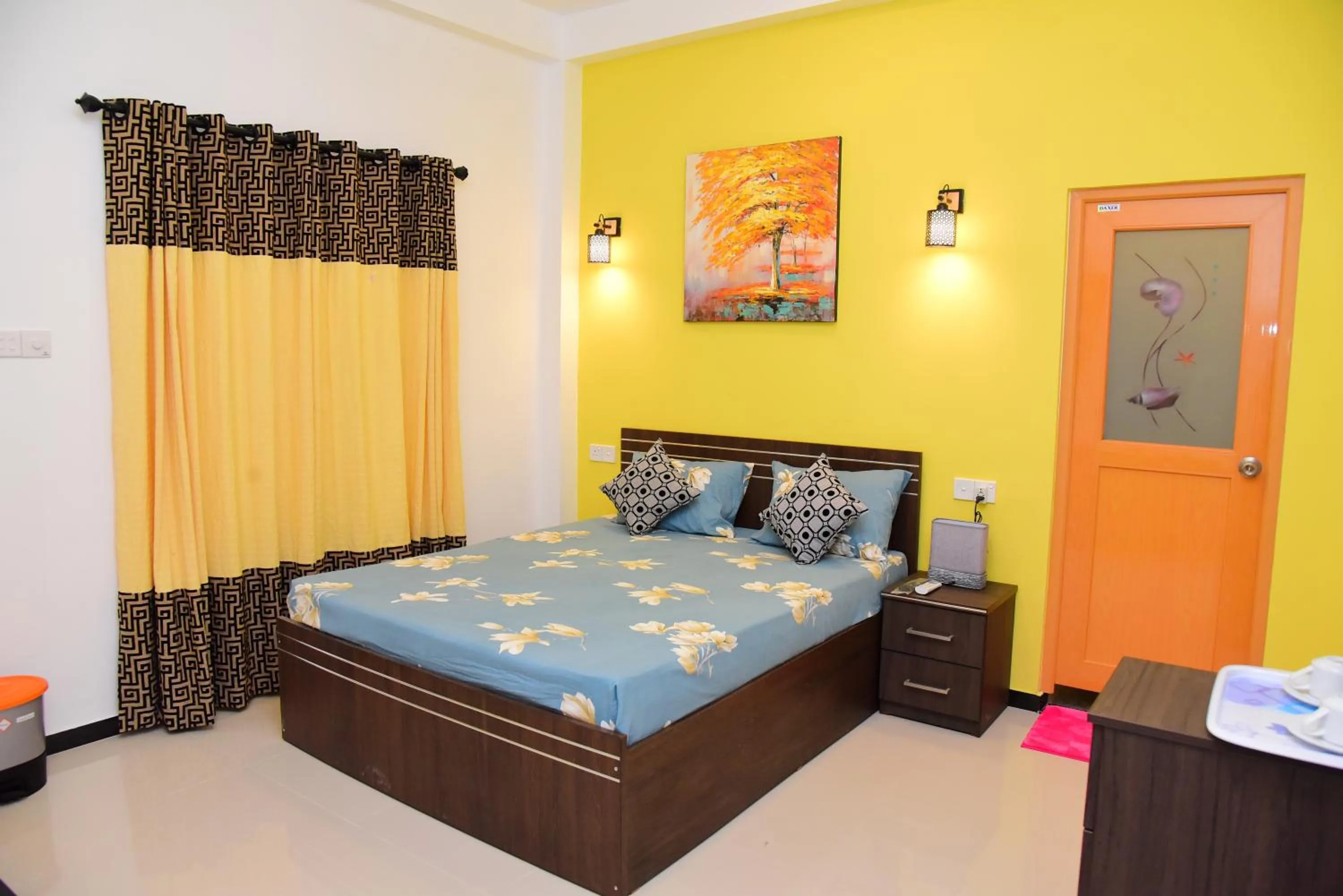 Bedroom, Bed in White Villa Airport Transit Hotel