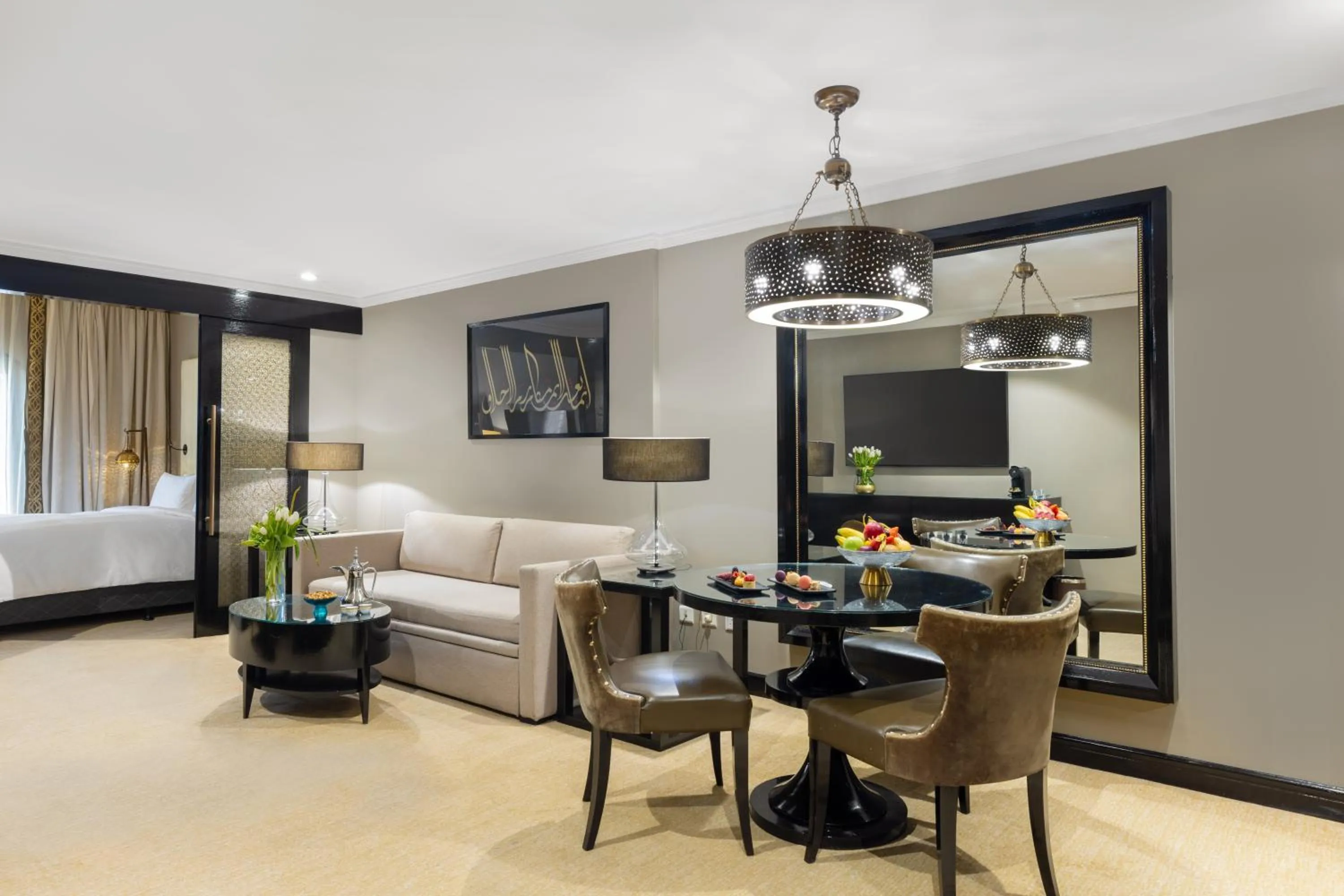 Living room, Bed in Sofitel Shahd Al Madinah