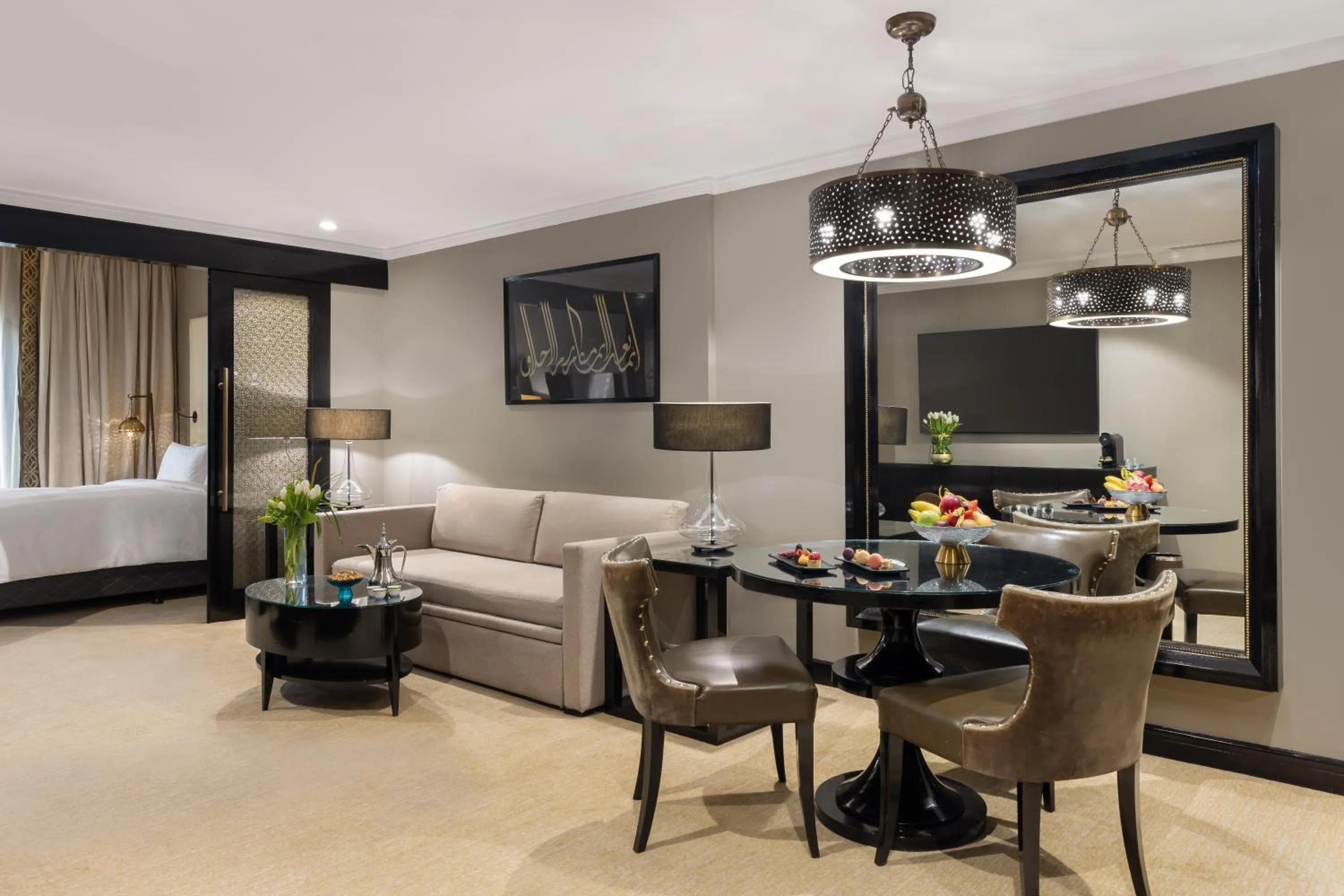 Living room, Bed in Sofitel Shahd Al Madinah