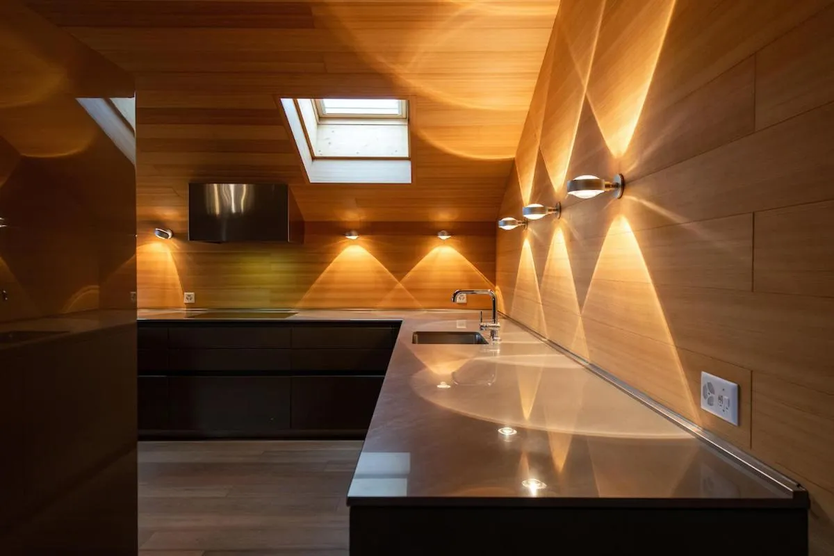 kitchen in Chalet RoyAlp Hôtel & Spa