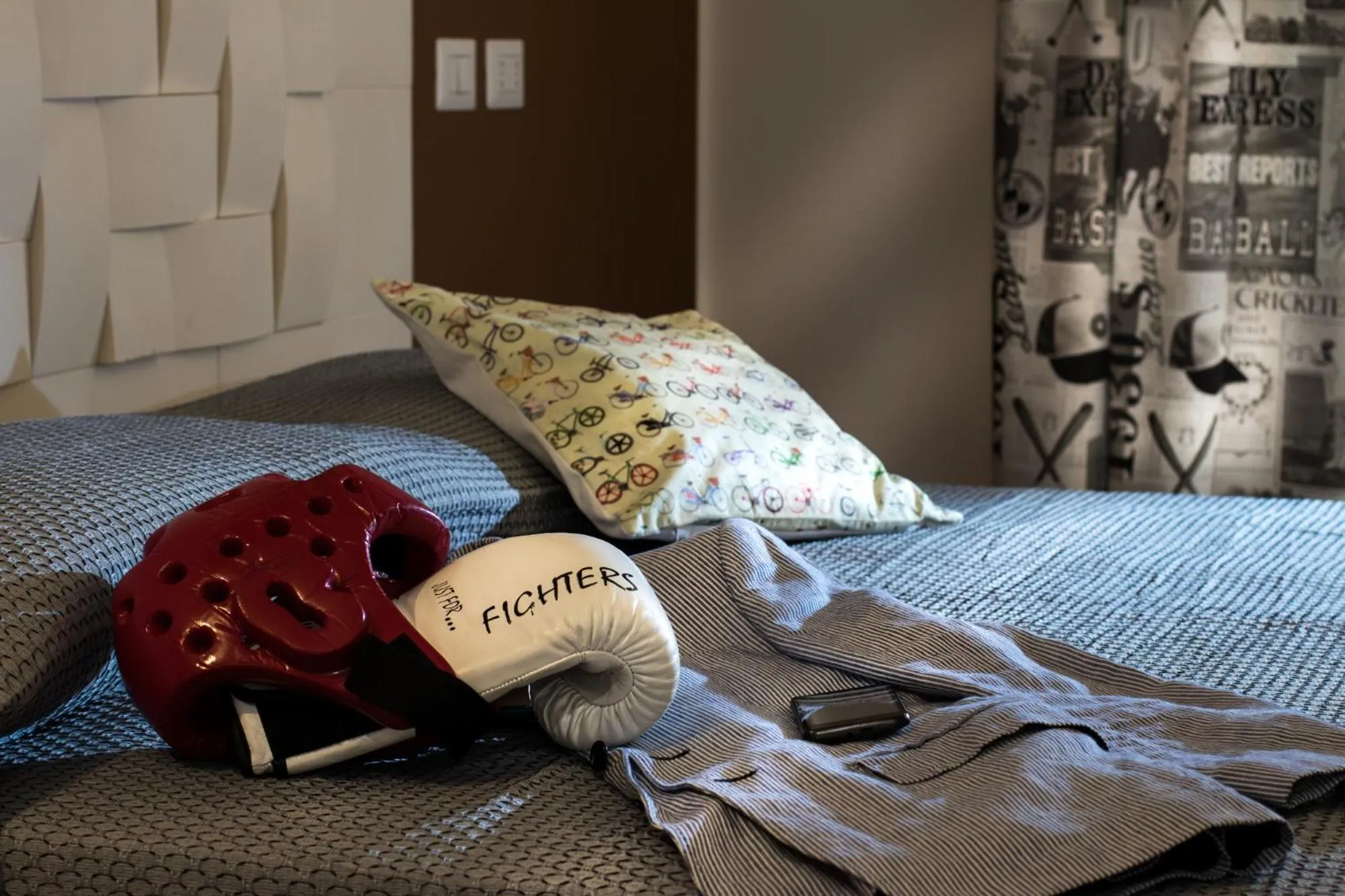 Decorative detail, Bed in Ad Hoc Rooms