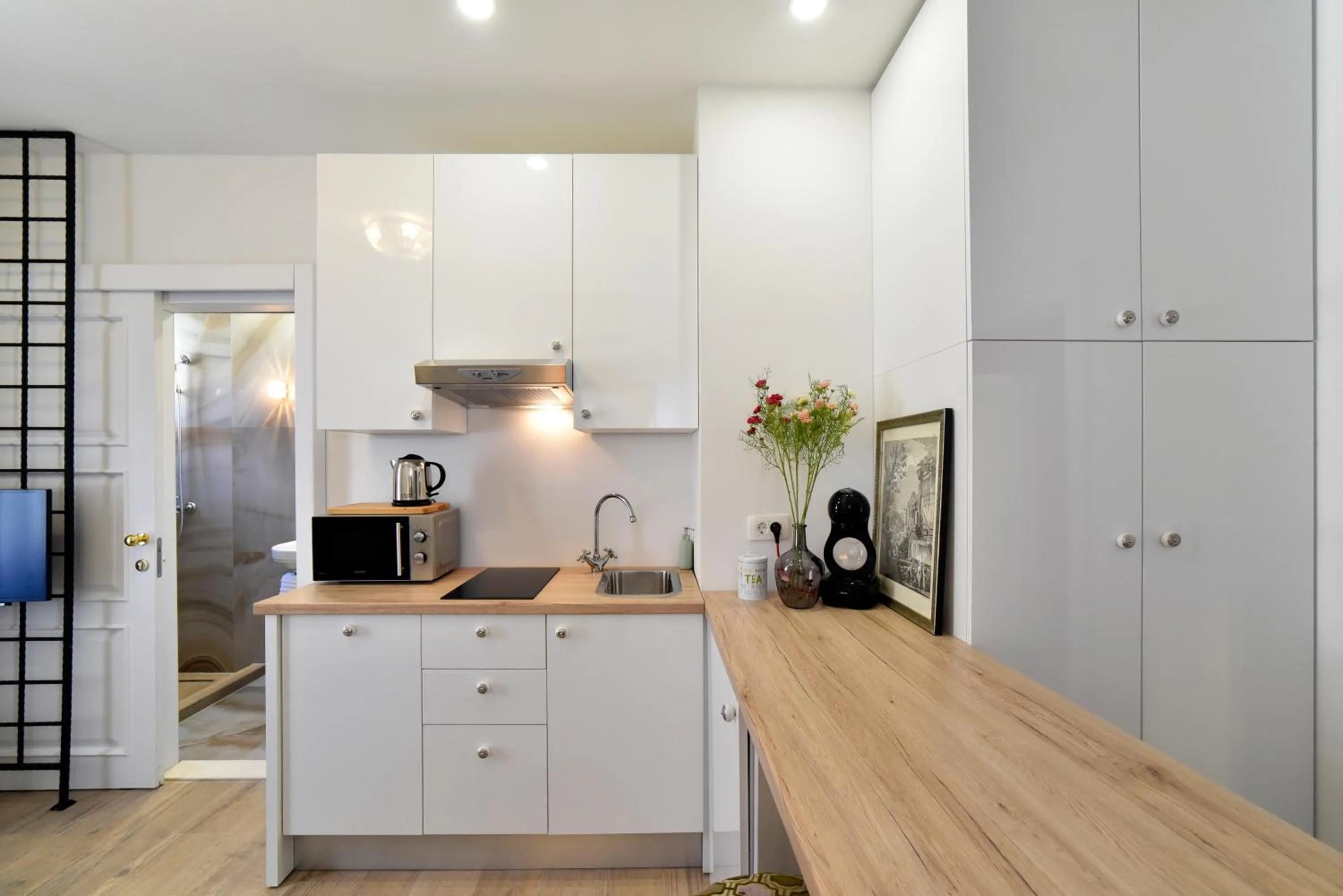 Kitchen or kitchenette in Manduša Heritage Apartments