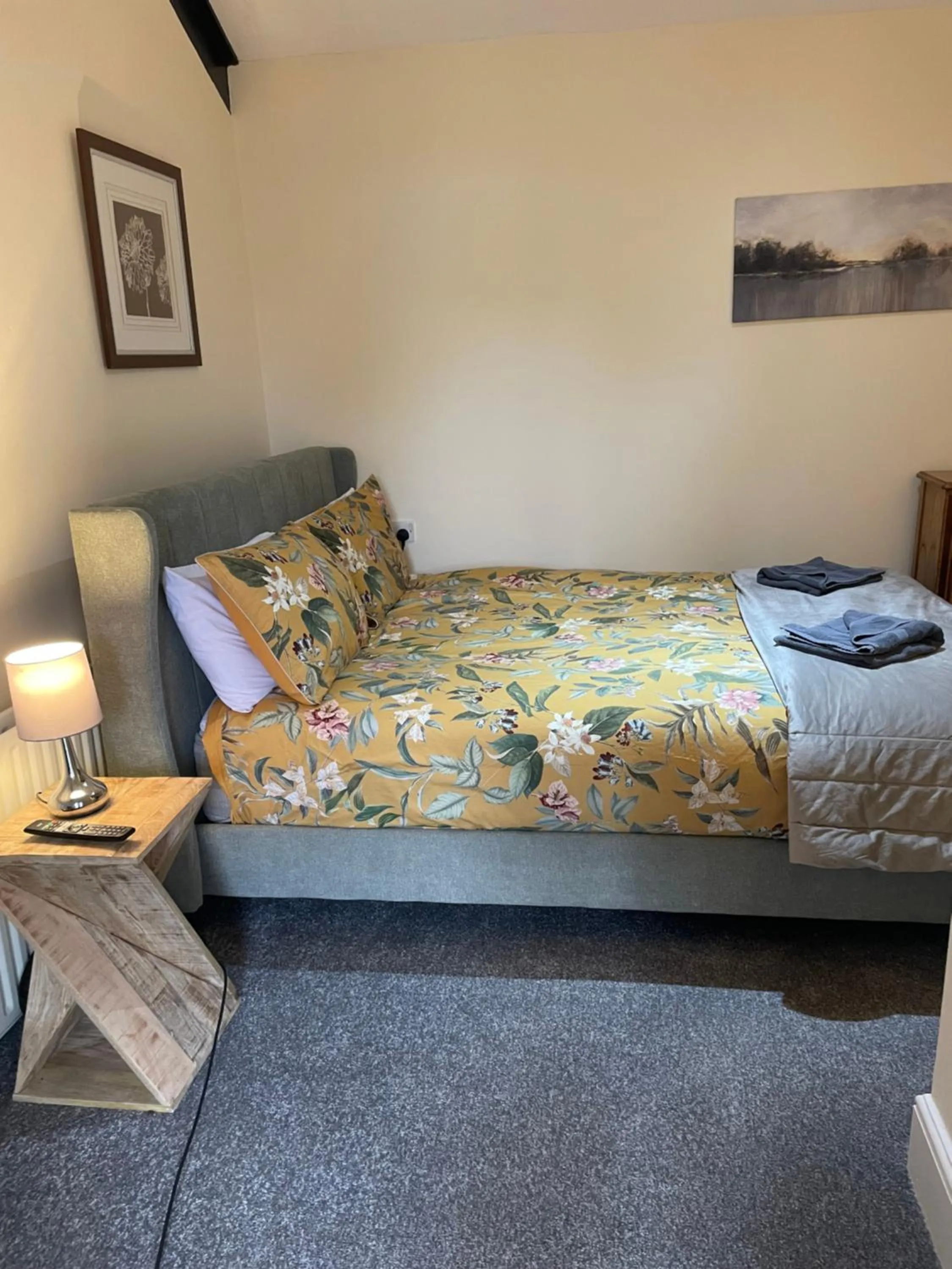 Bed in The Coach House at The Bull Inn