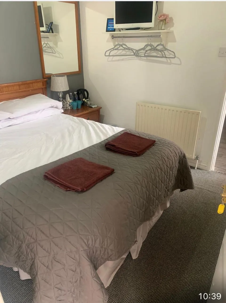 Bed in The Coach House at The Bull Inn