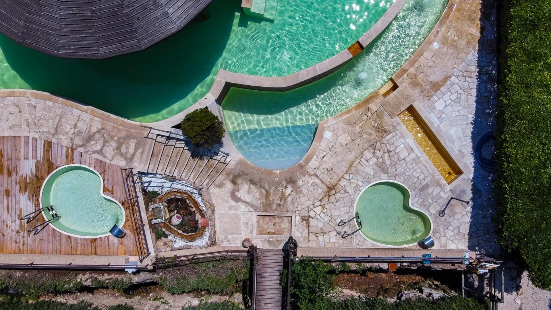 Pool view in Terme Di Sorano Resort