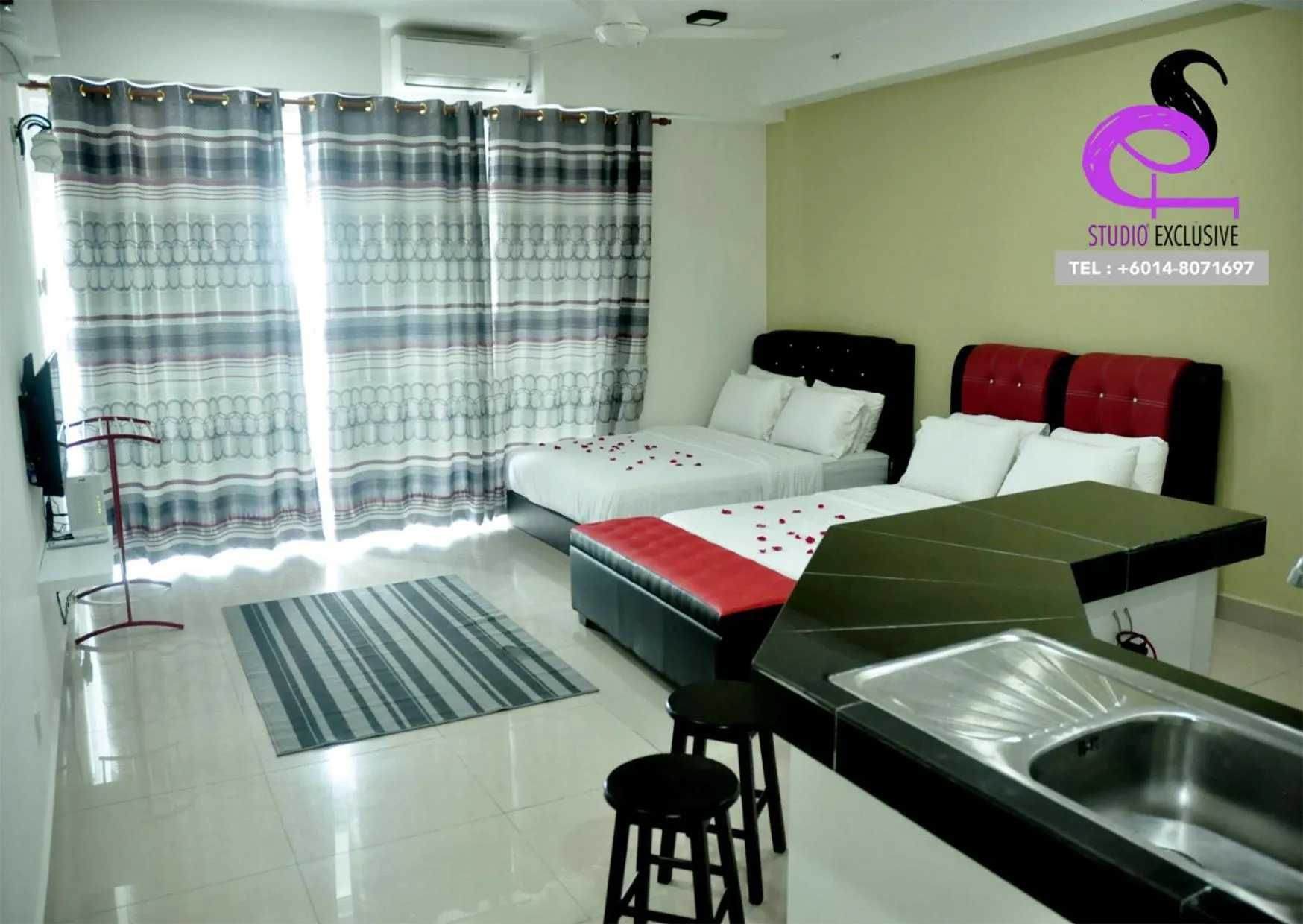 Bed in Studio Exclusive (D'Perdana Condominium)