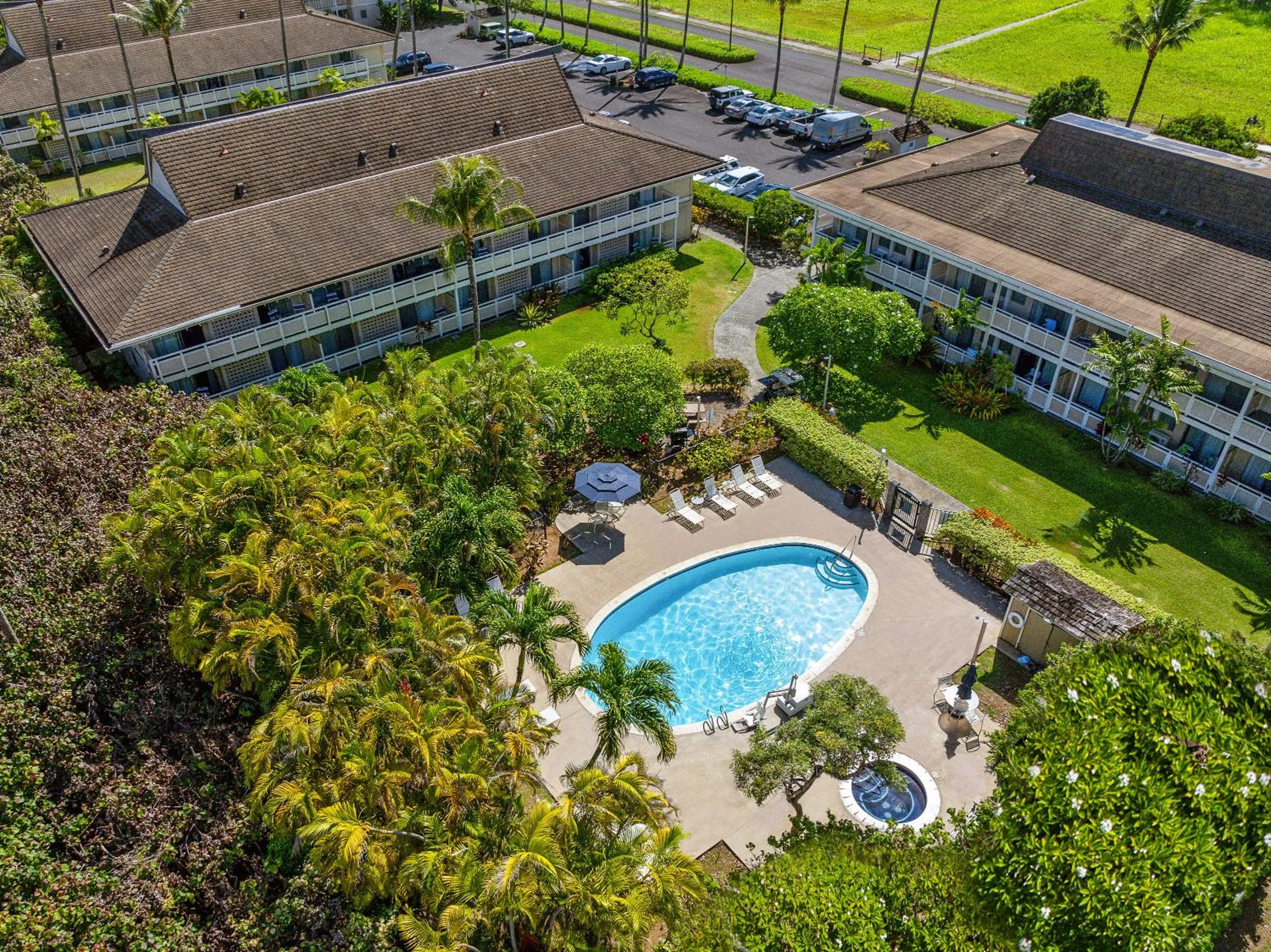Bird's eye view in Plantation Hale Suites