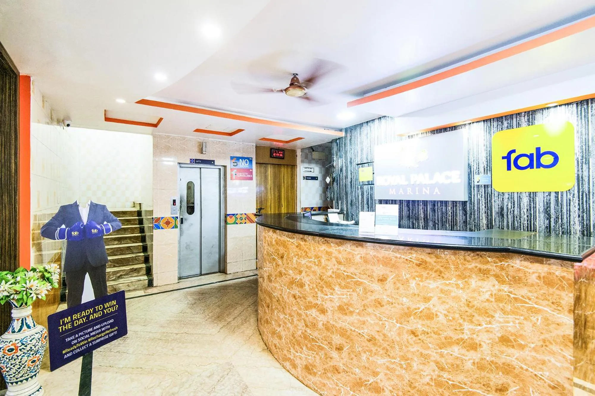 Lobby or reception in Royal Palace Marina