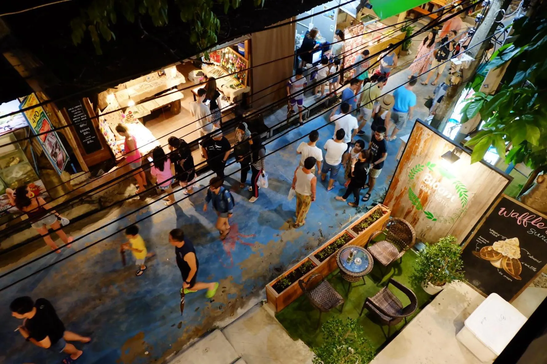 Street view in Bloom Cafe & Hostel