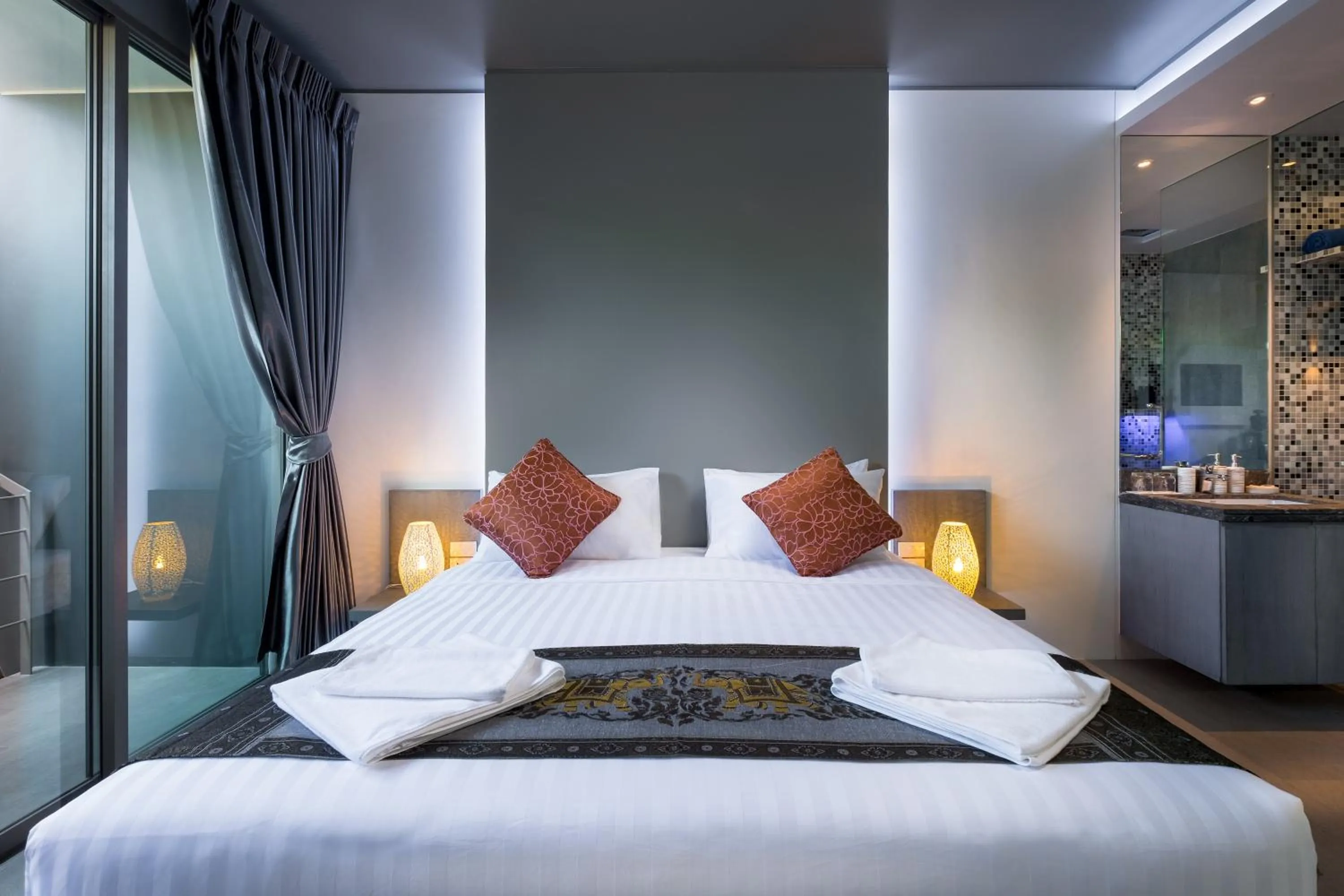 Bedroom, Bed in Kamala Resotel, SHA Extra Plus