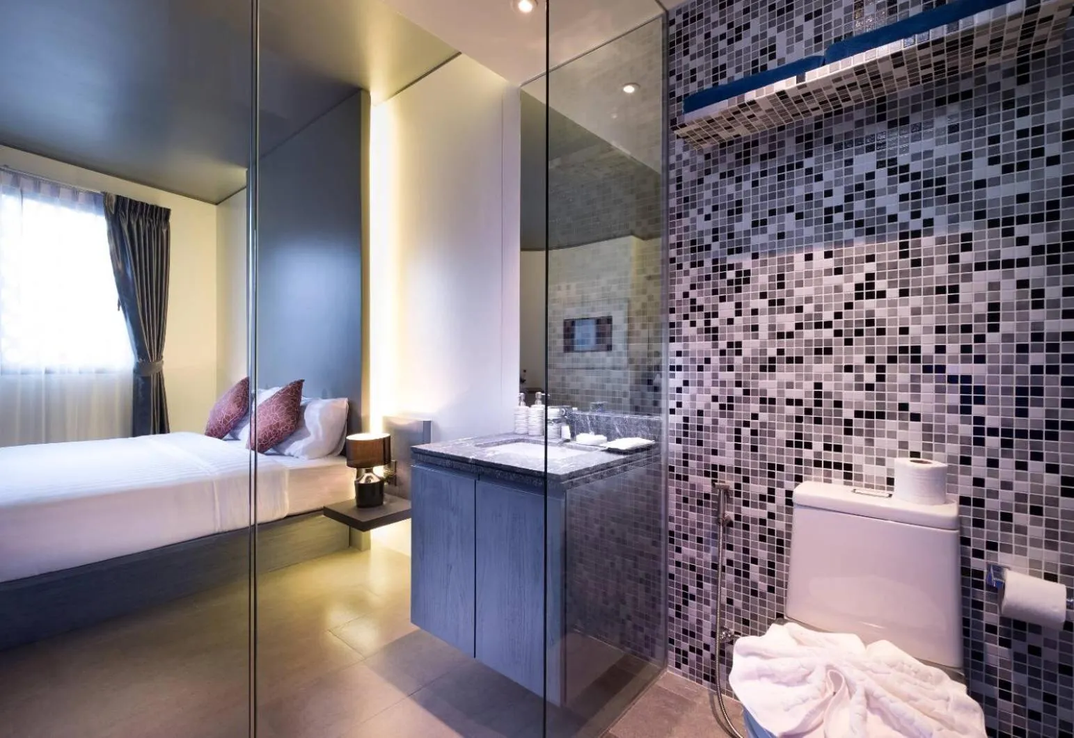 Bathroom, Bed in Kamala Resotel, SHA Extra Plus