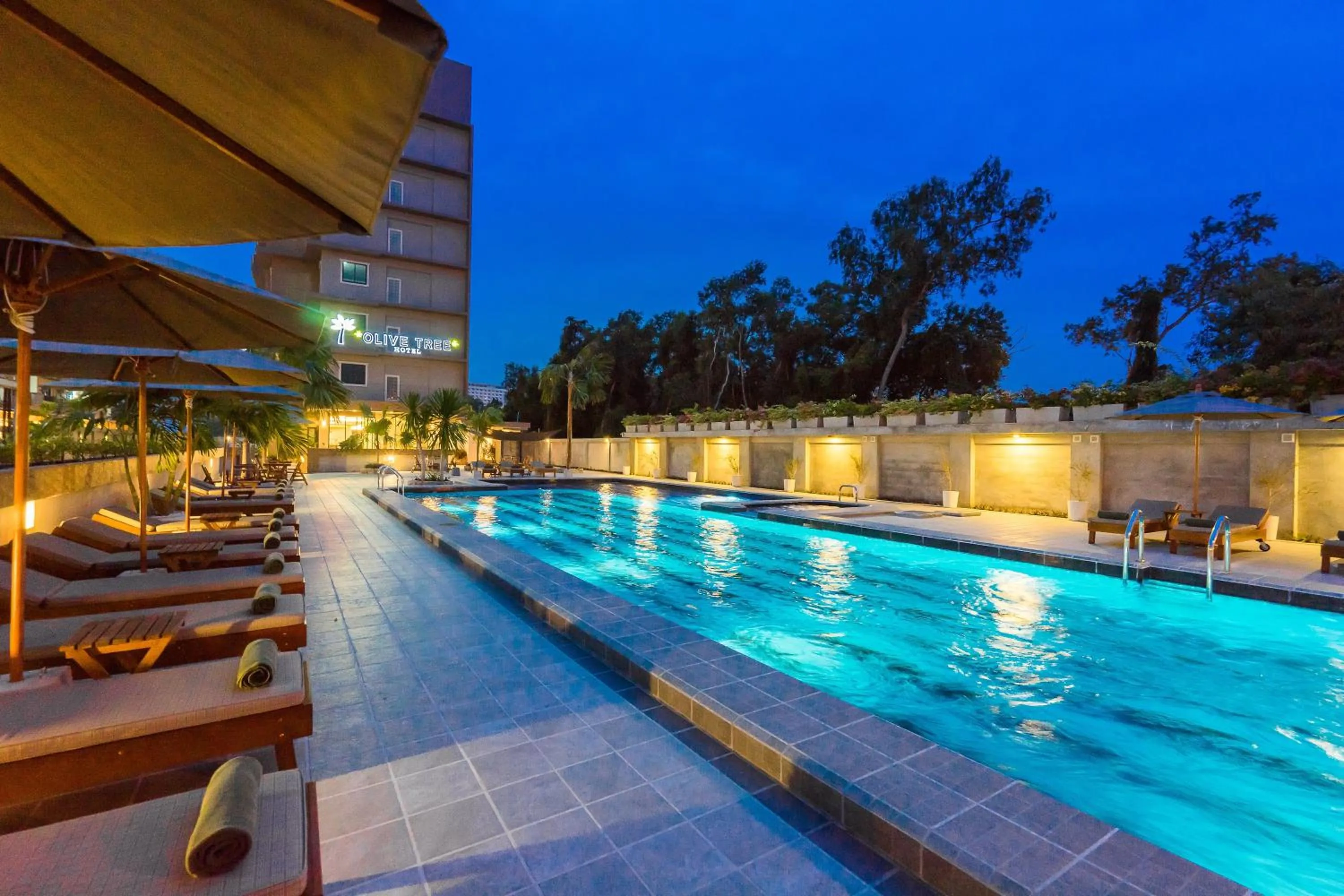 Swimming pool in Olive Tree Hotel Pattaya