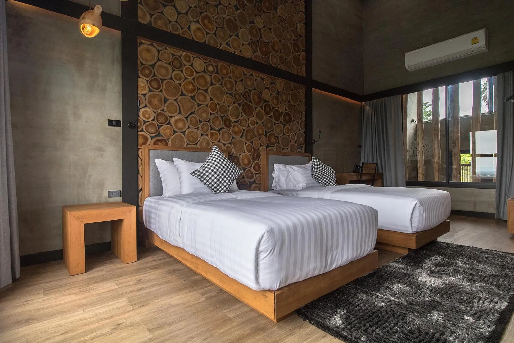 Bed in Vino Neste Private Pool Villas