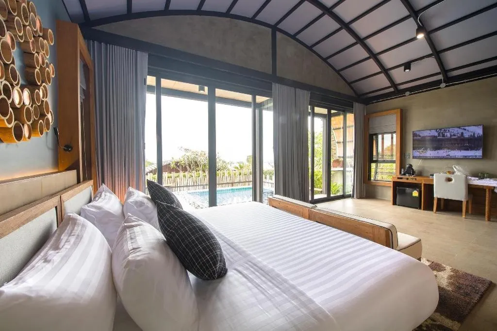 Bed in Vino Neste Private Pool Villas