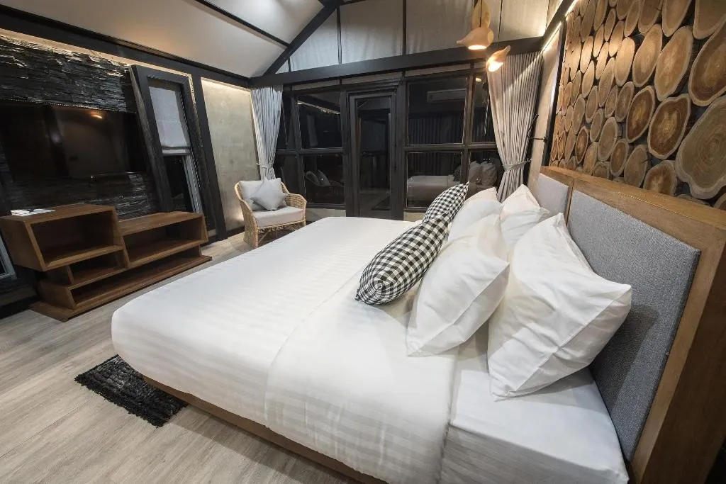 Bed in Vino Neste Private Pool Villas