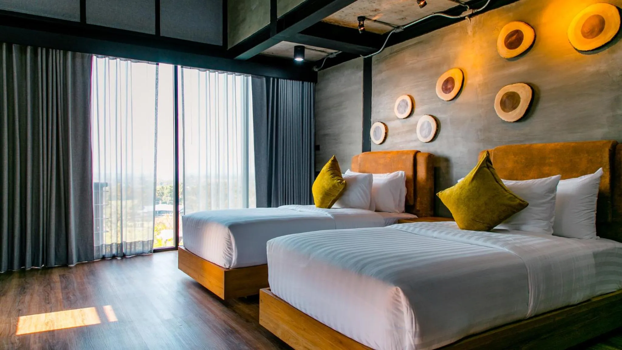 Bed in Vino Neste Private Pool Villas