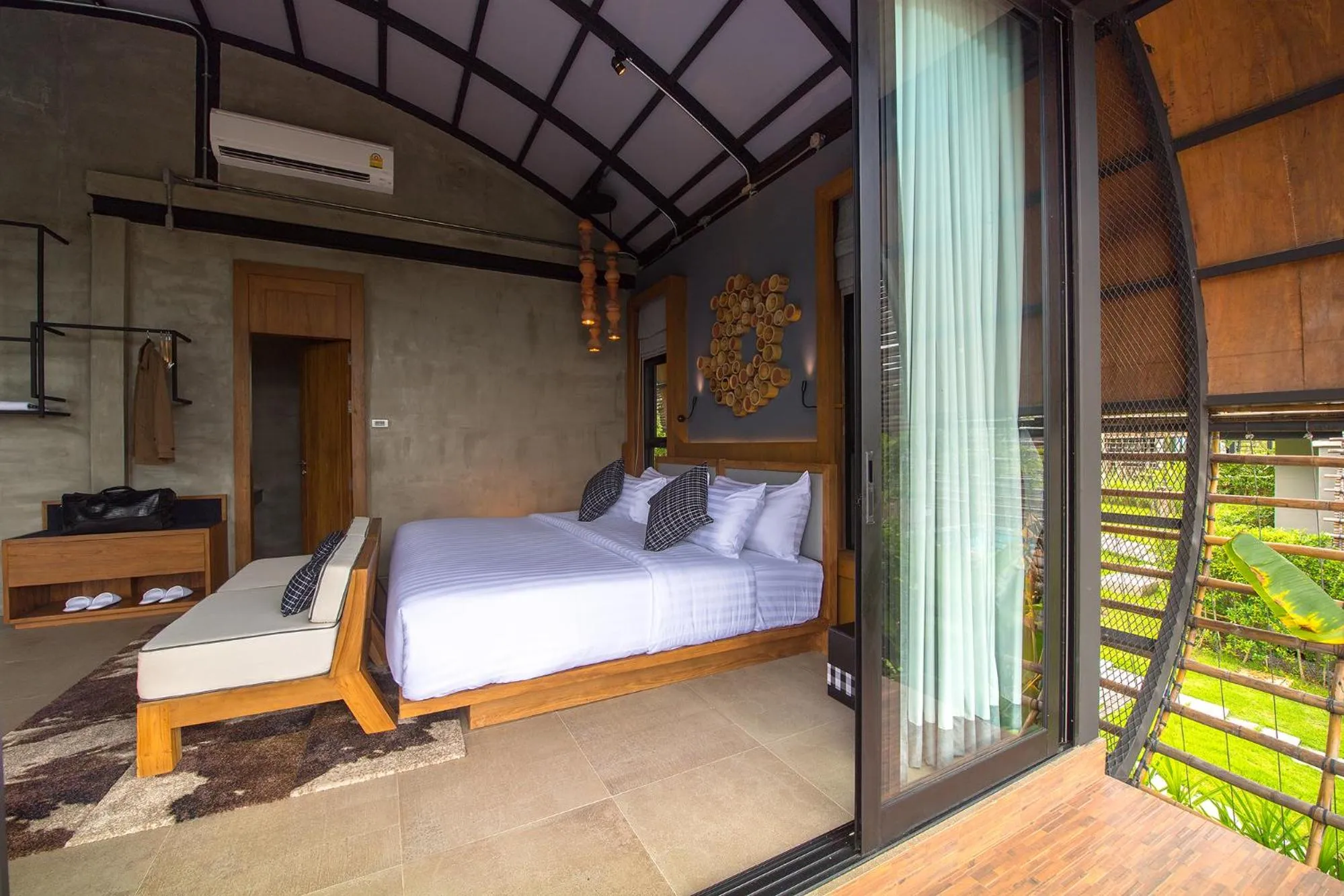 Bed in Vino Neste Private Pool Villas