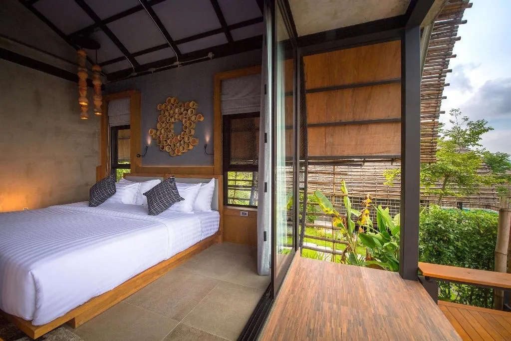 Bed in Vino Neste Private Pool Villas