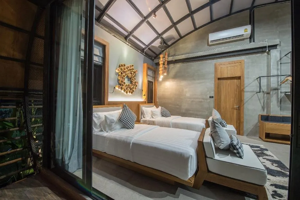 Bed in Vino Neste Private Pool Villas