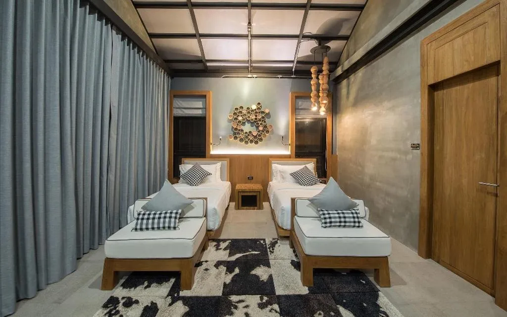 Bed in Vino Neste Private Pool Villas