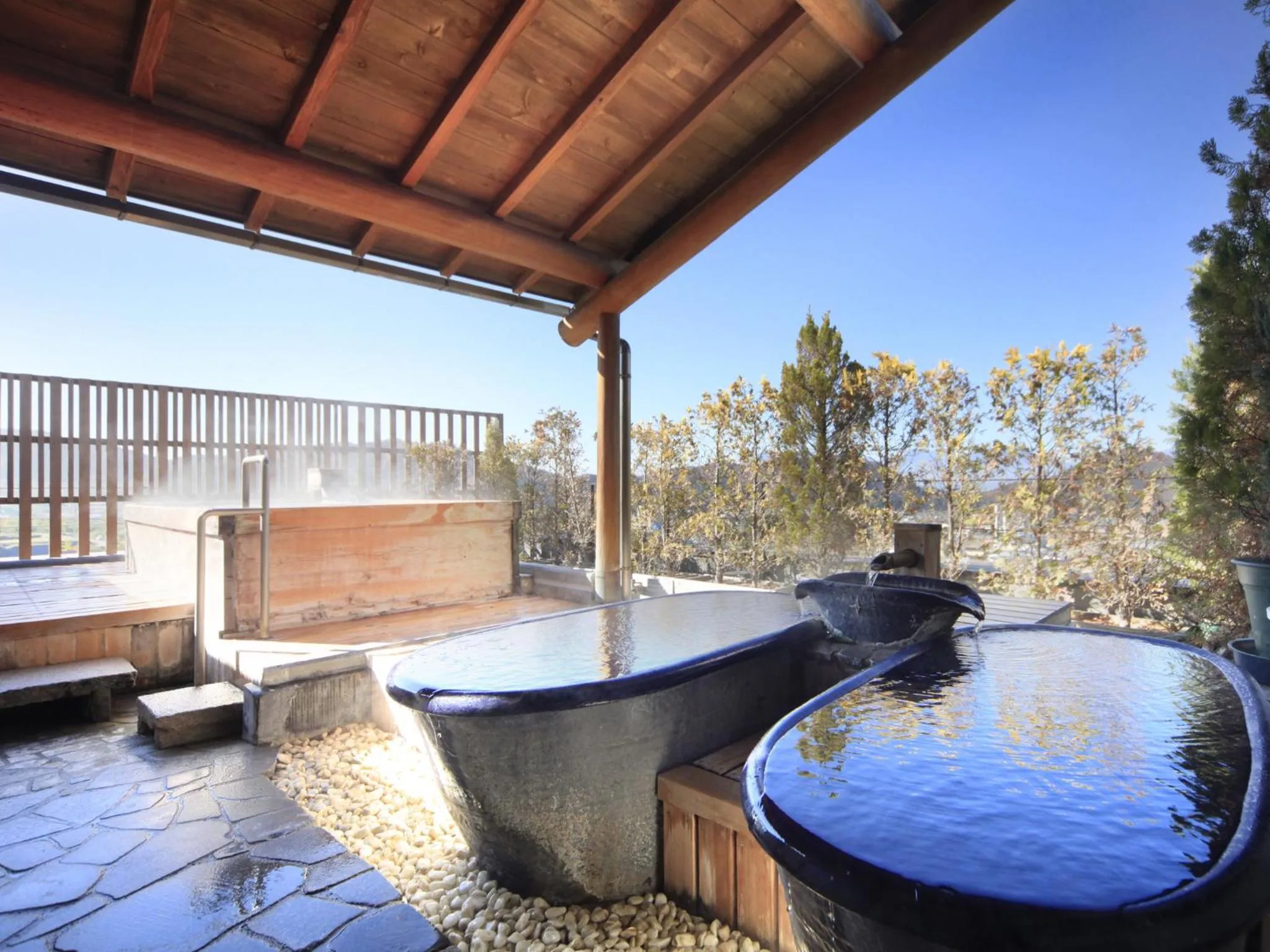 Hot Spring Bath in Hotel Tsubakino