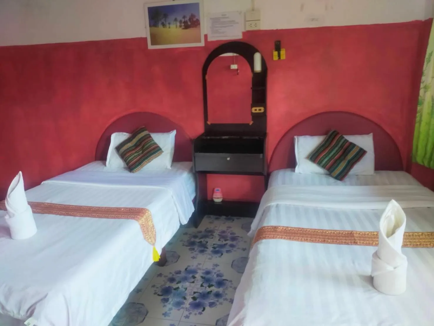 Bed in Sabaydee House at Pai
