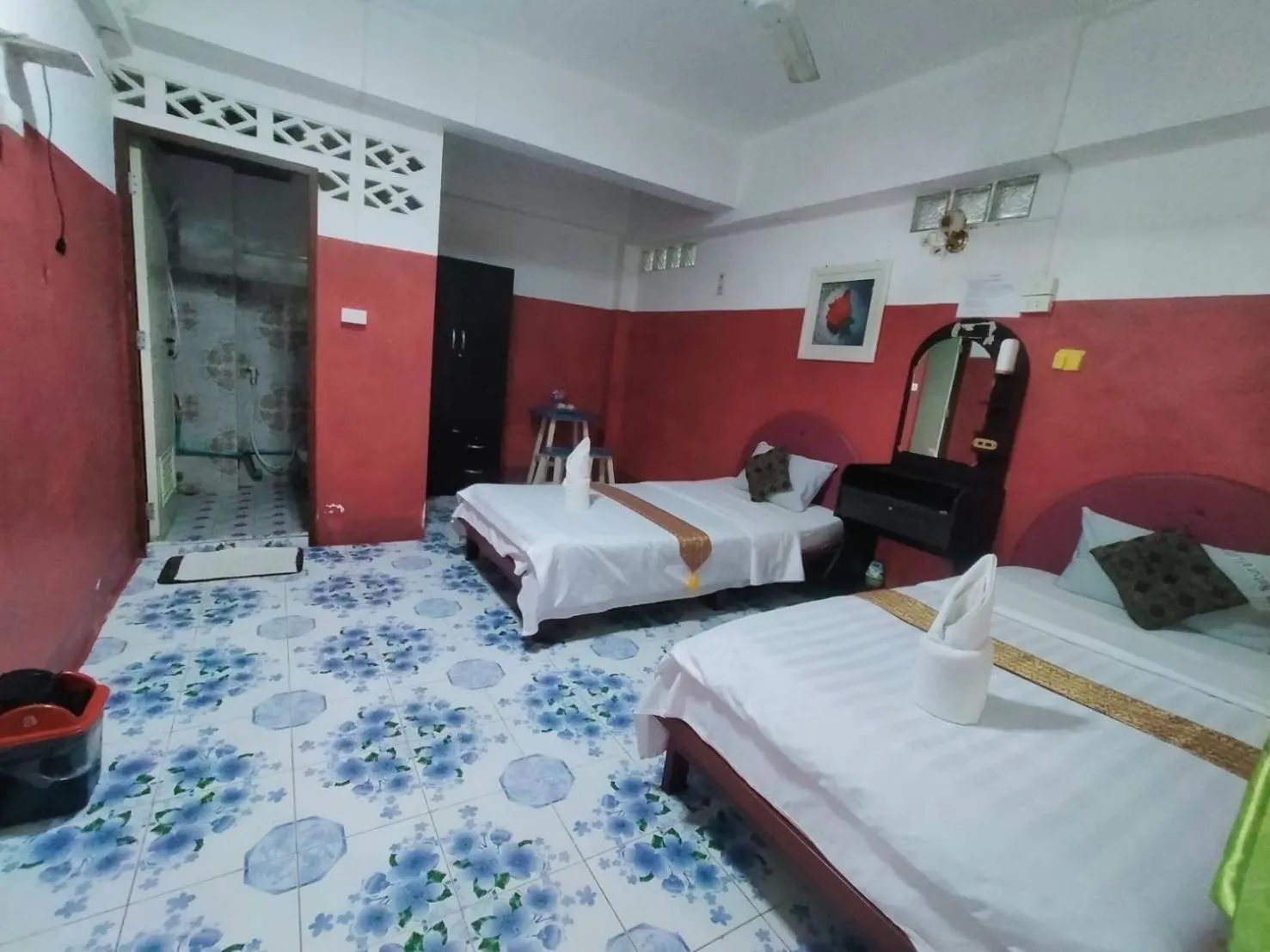 Bed in Sabaydee House at Pai