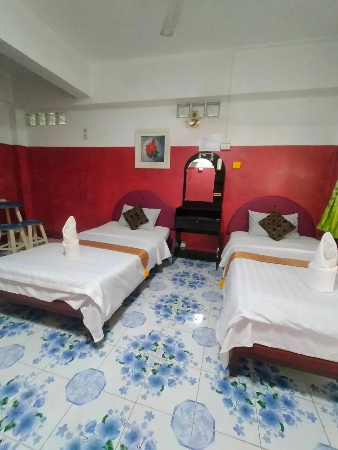 Bed in Sabaydee House at Pai