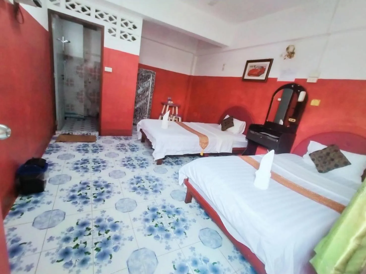 Bed in Sabaydee House at Pai