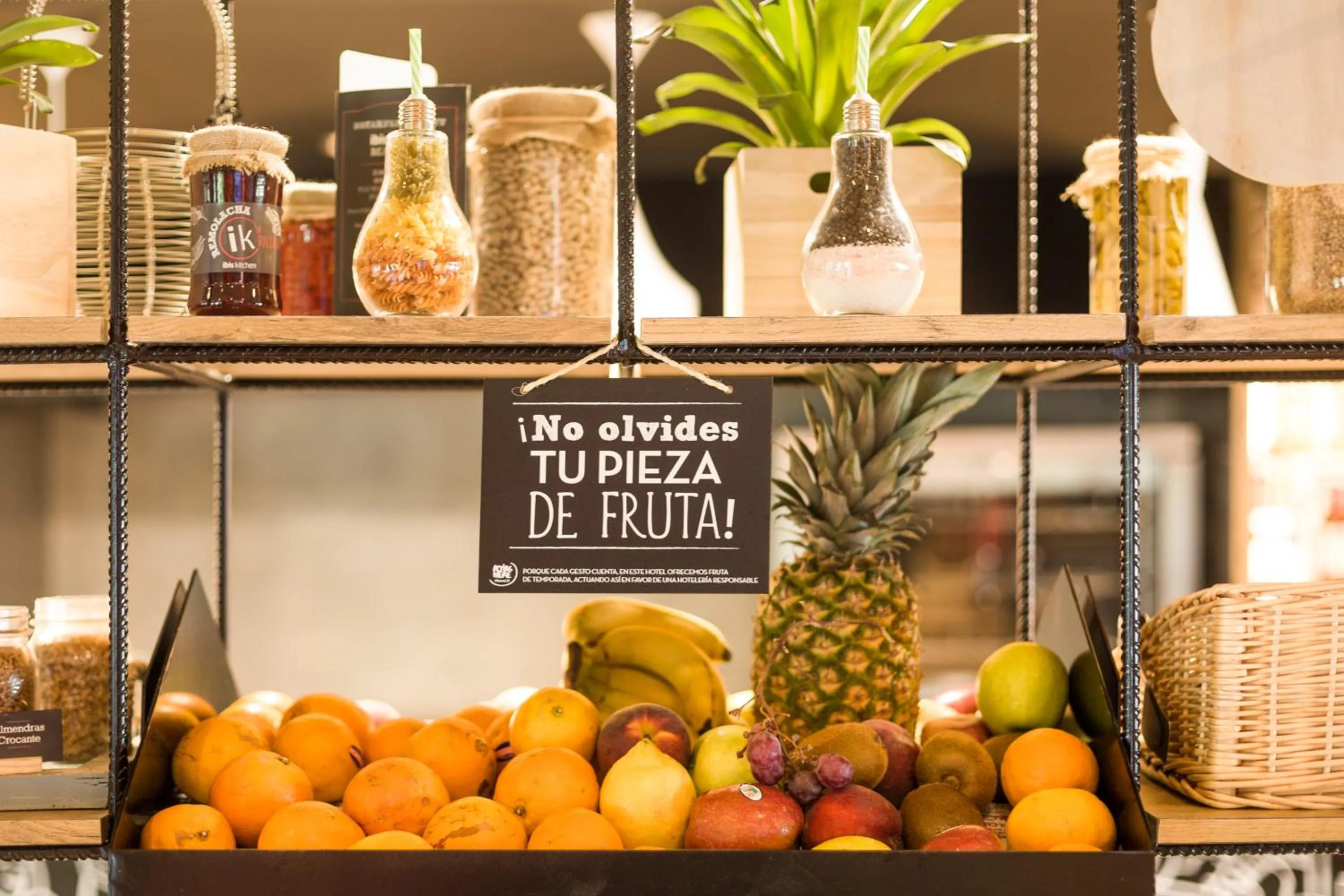 Buffet breakfast in Ibis Barcelona Centro (Sagrada Familia)