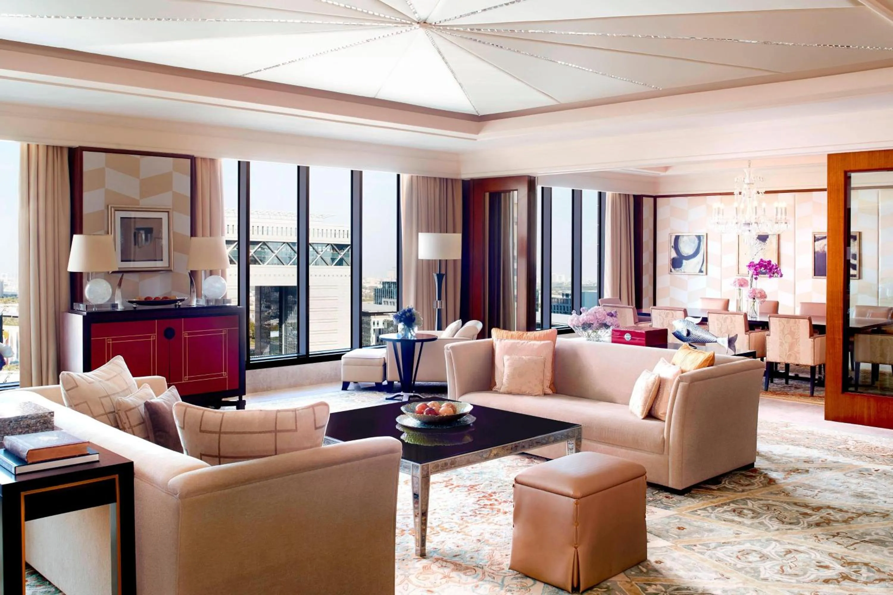 Living room in The Ritz-Carlton, Dubai International Financial Centre