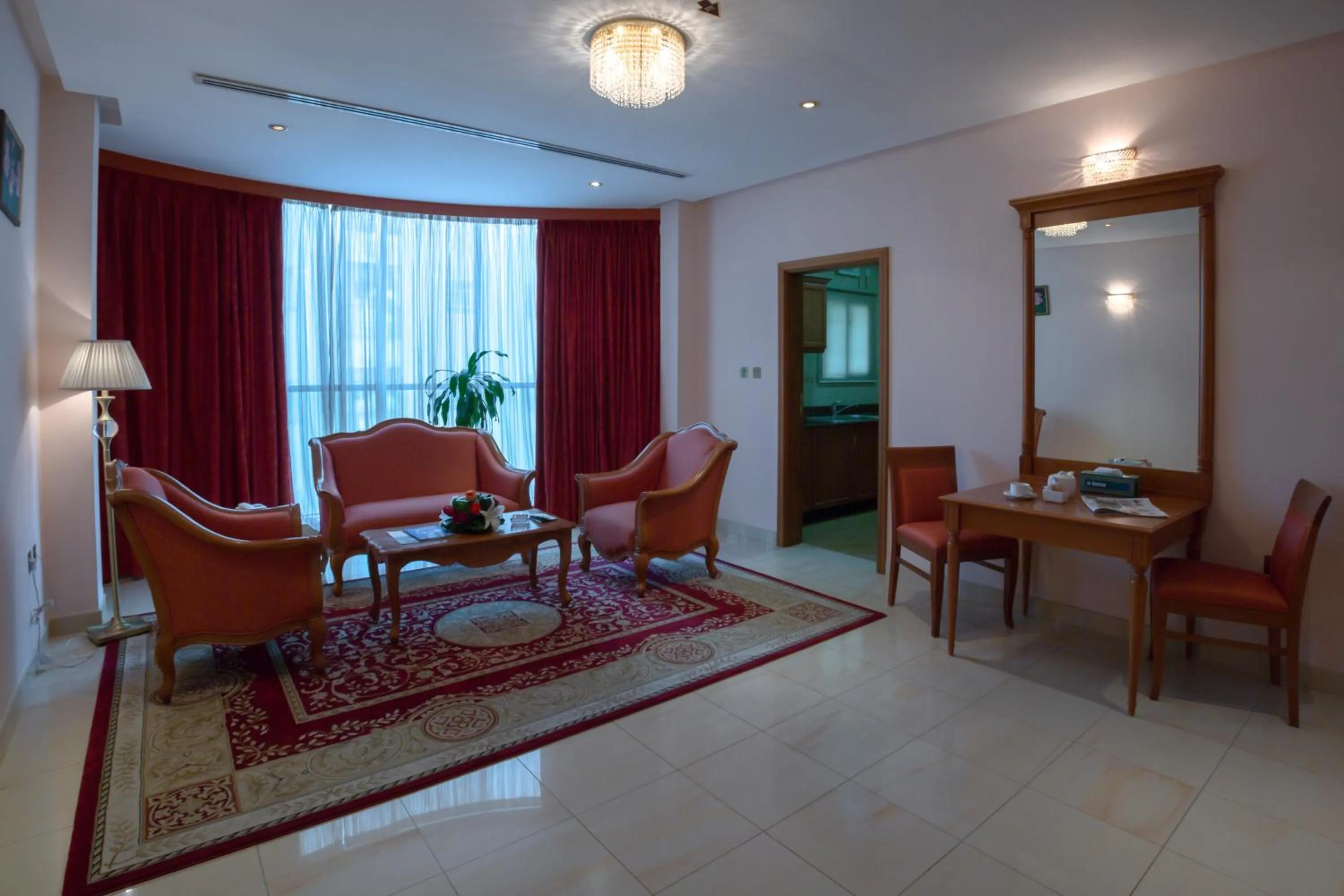 Living room in Al Madina Suites Doha