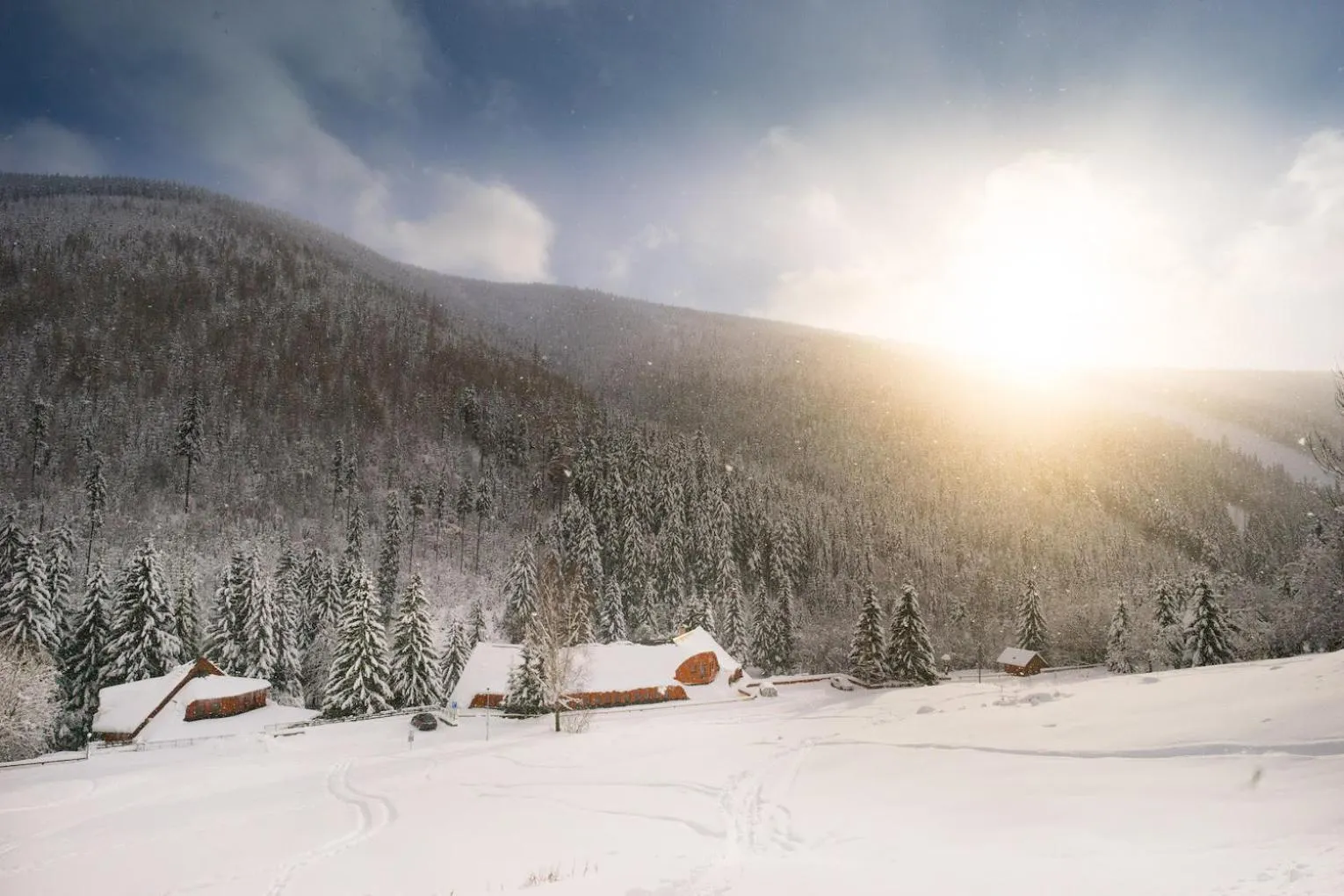 Natural landscape in Aparthotel Pod Plání