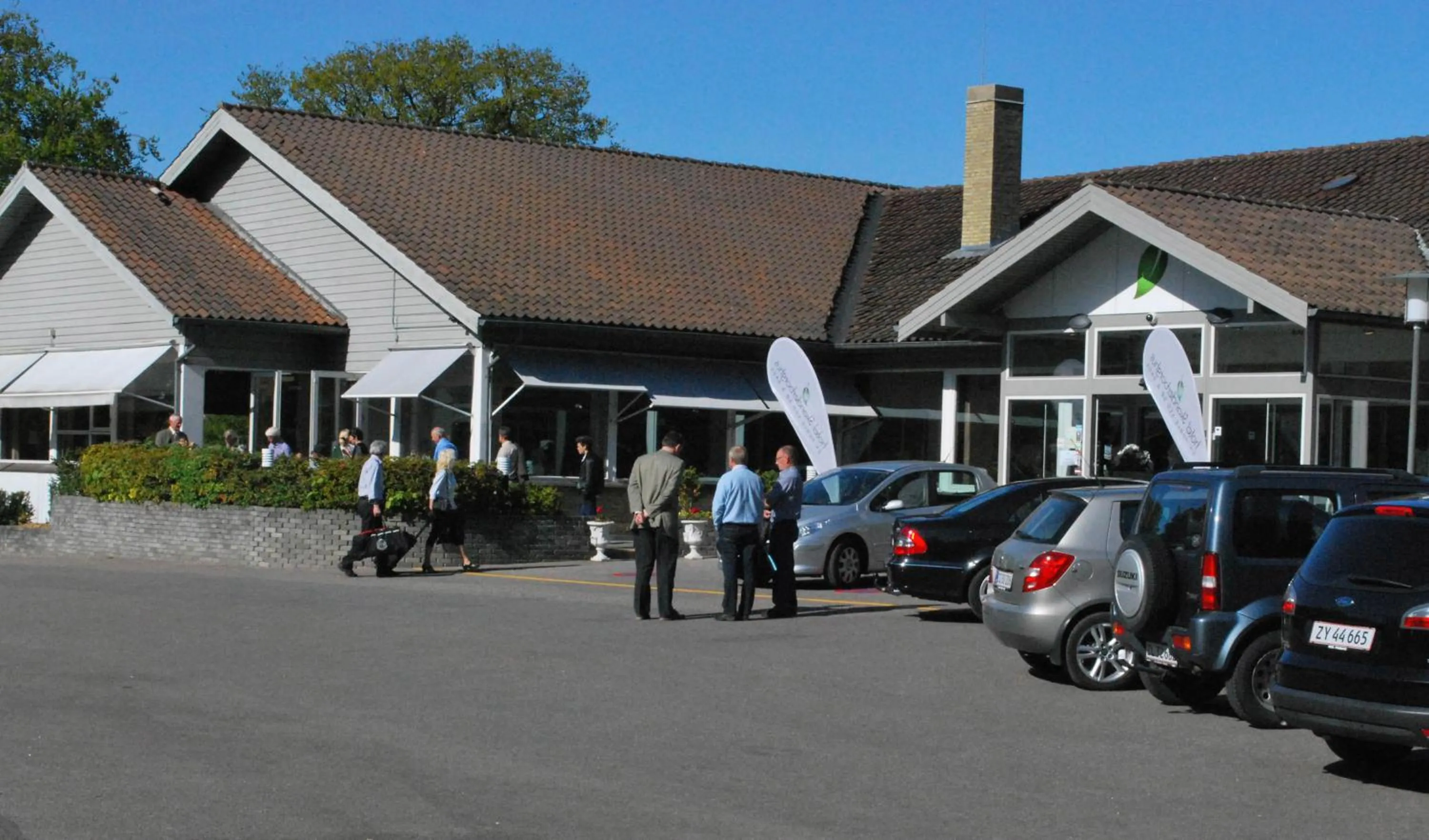 group of guests in Hotel Skanderborghus