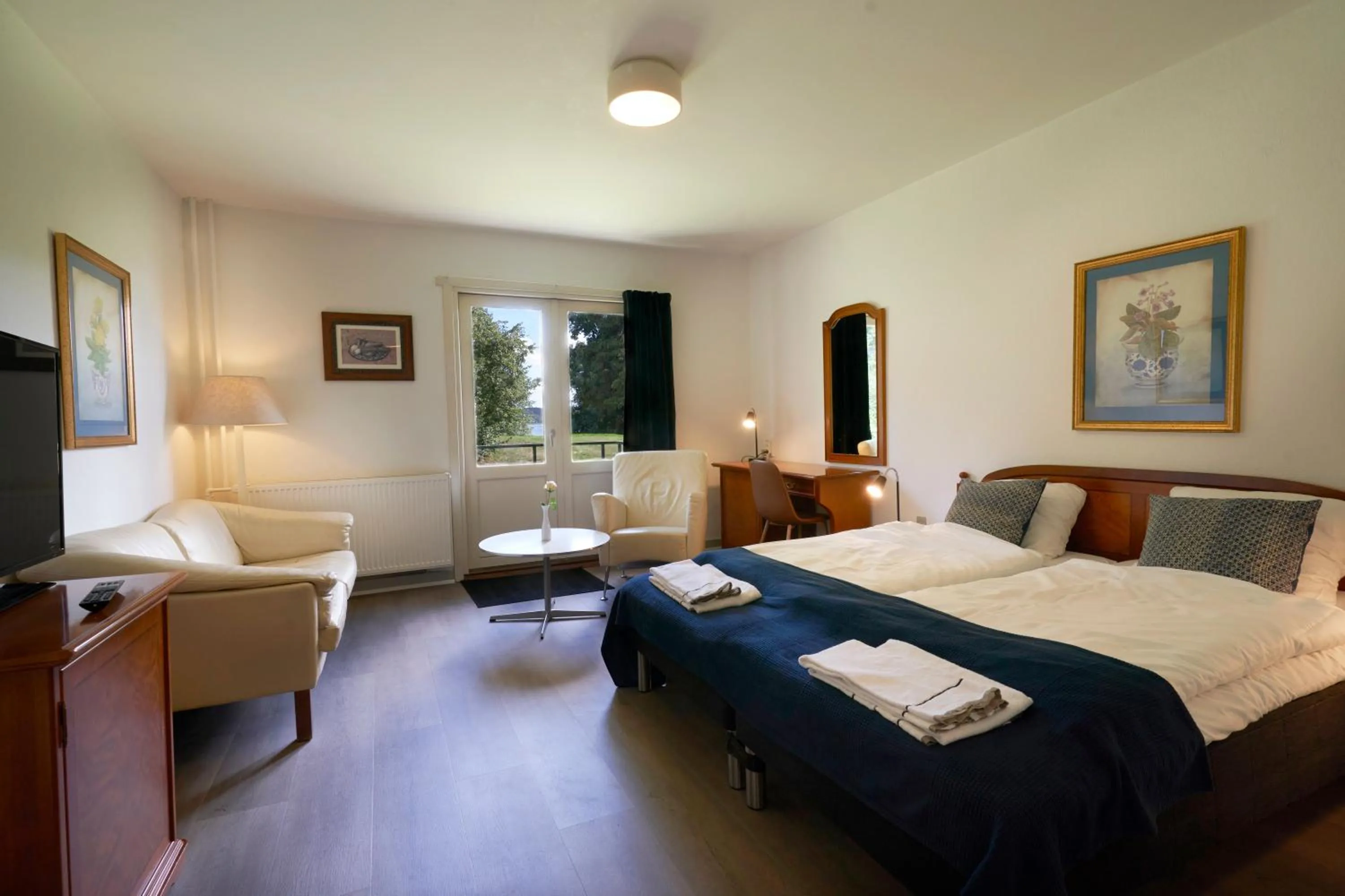 Bed in Hotel Skanderborghus