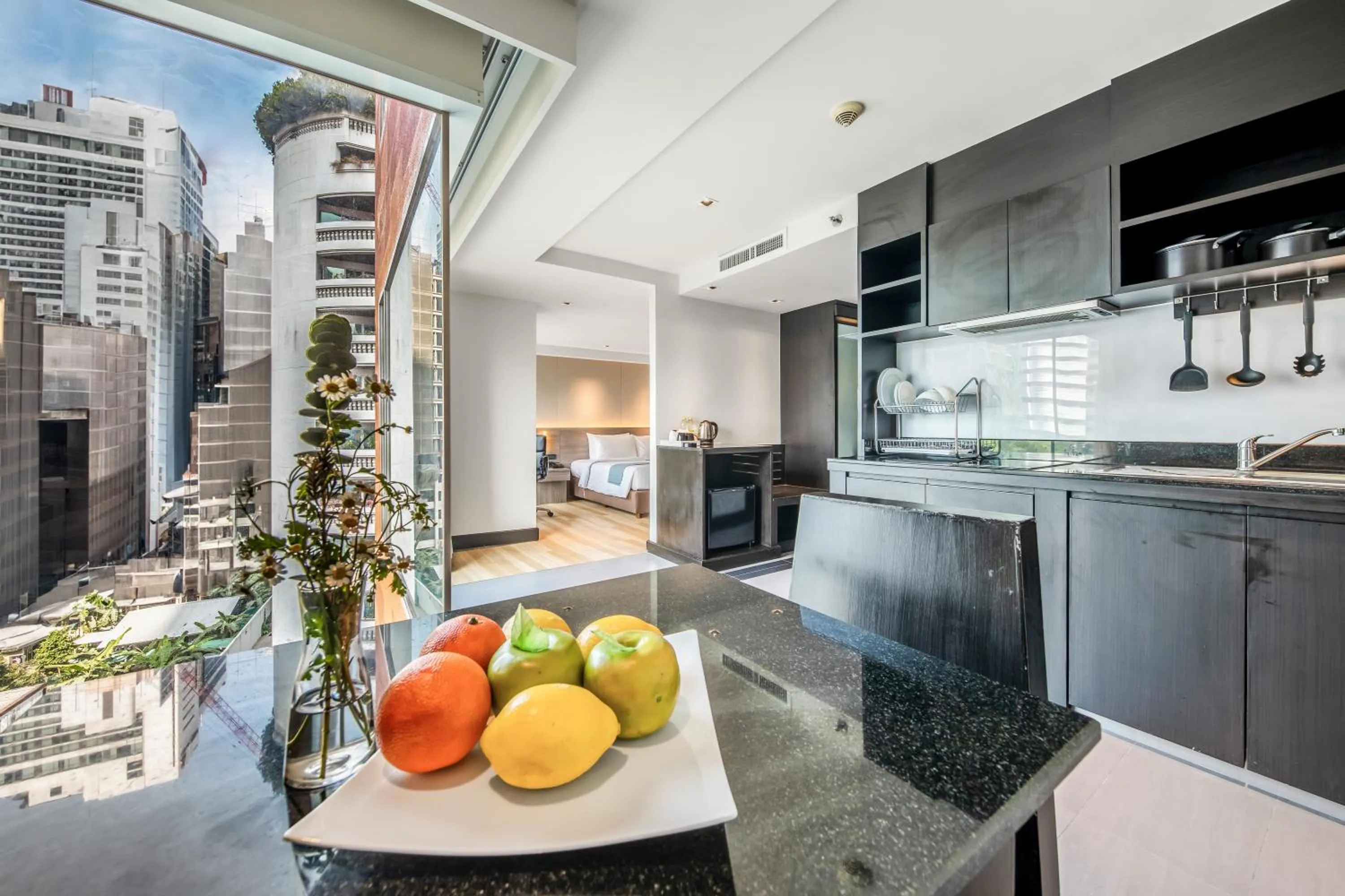 Living room in Golden Tulip Mandison Suites