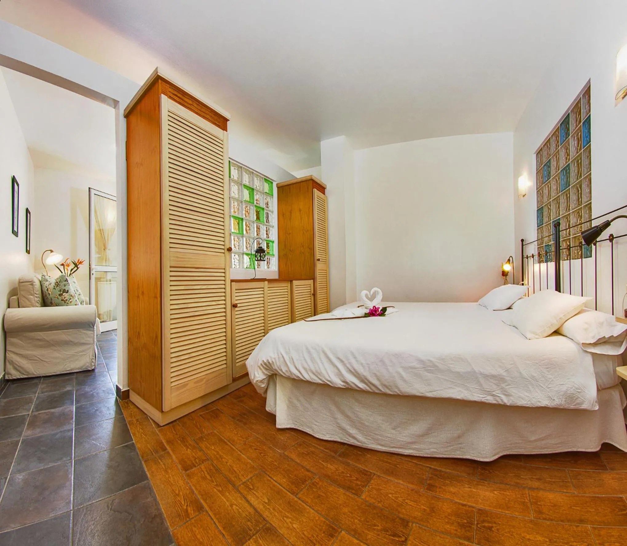 Bedroom, Bed in Apartamentos Adjovimar