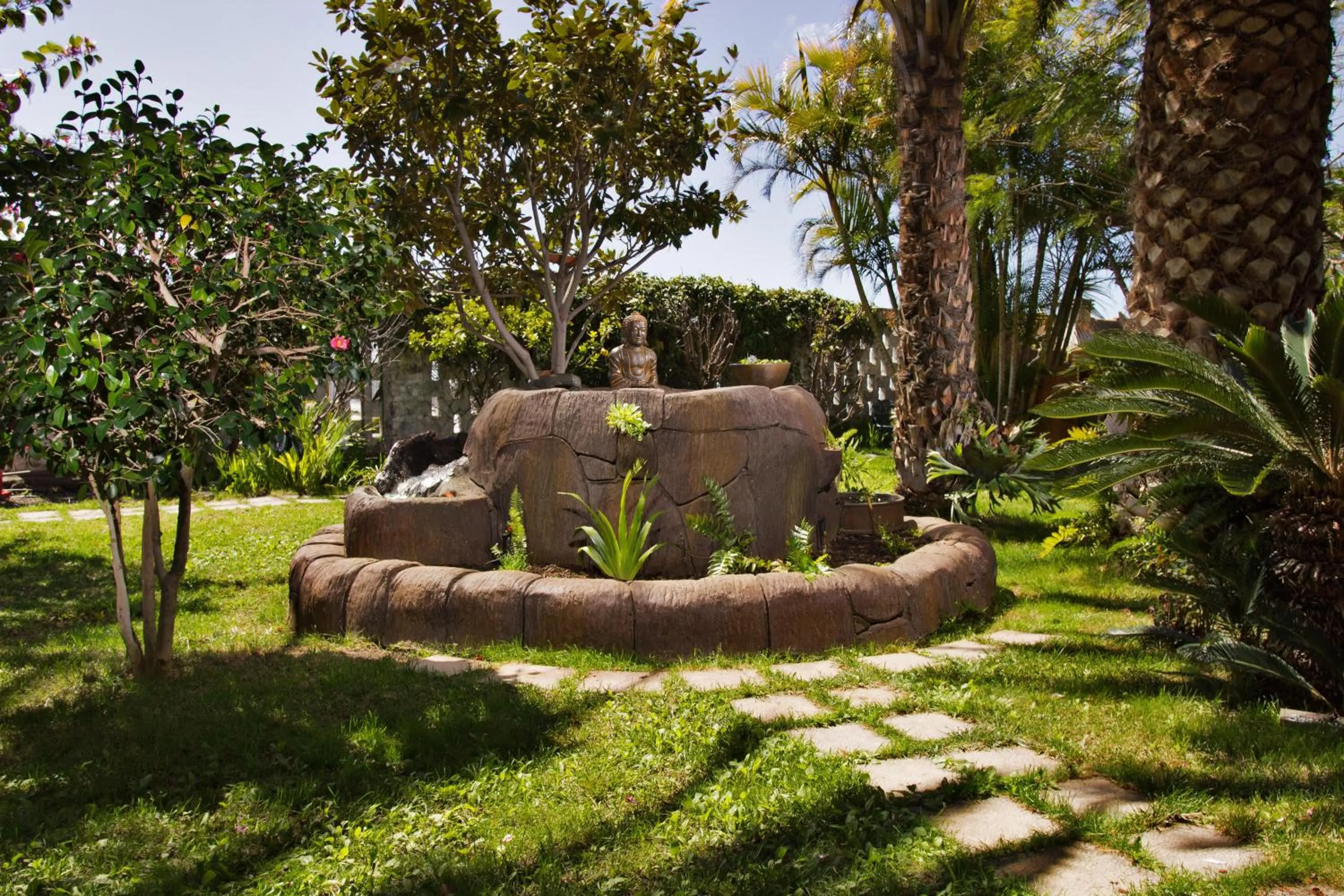 Garden in Apartamentos Adjovimar